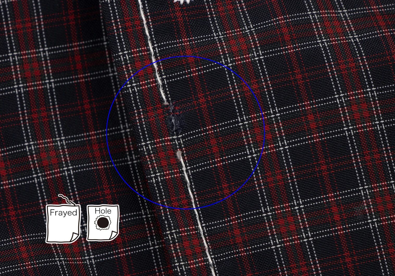 Junya Watanabe Mesh Lined Check Jacket in Navy and Red, Size S Size US S / EU 44-46 / 1 - 12 Thumbnail