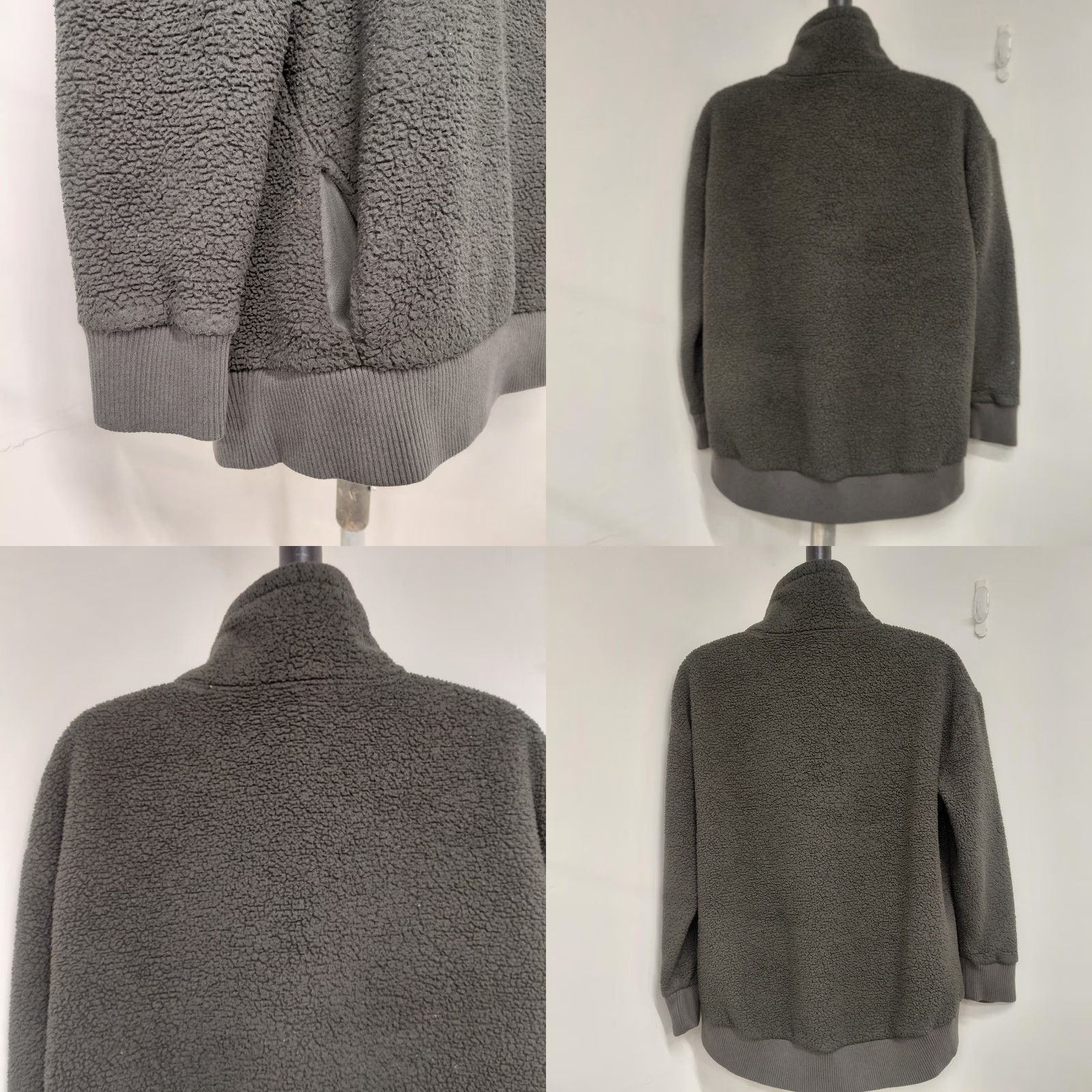 Athleta Athleta Sweatshirt Shirt Womens XL Dark Green Talus Sherpa Quarter Zip Pullover Easy Care 1/4 Zip Raglan Sleeve Pockets Size XL Womens Size XL / US 12-14 / IT 48-50 - 8 Thumbnail