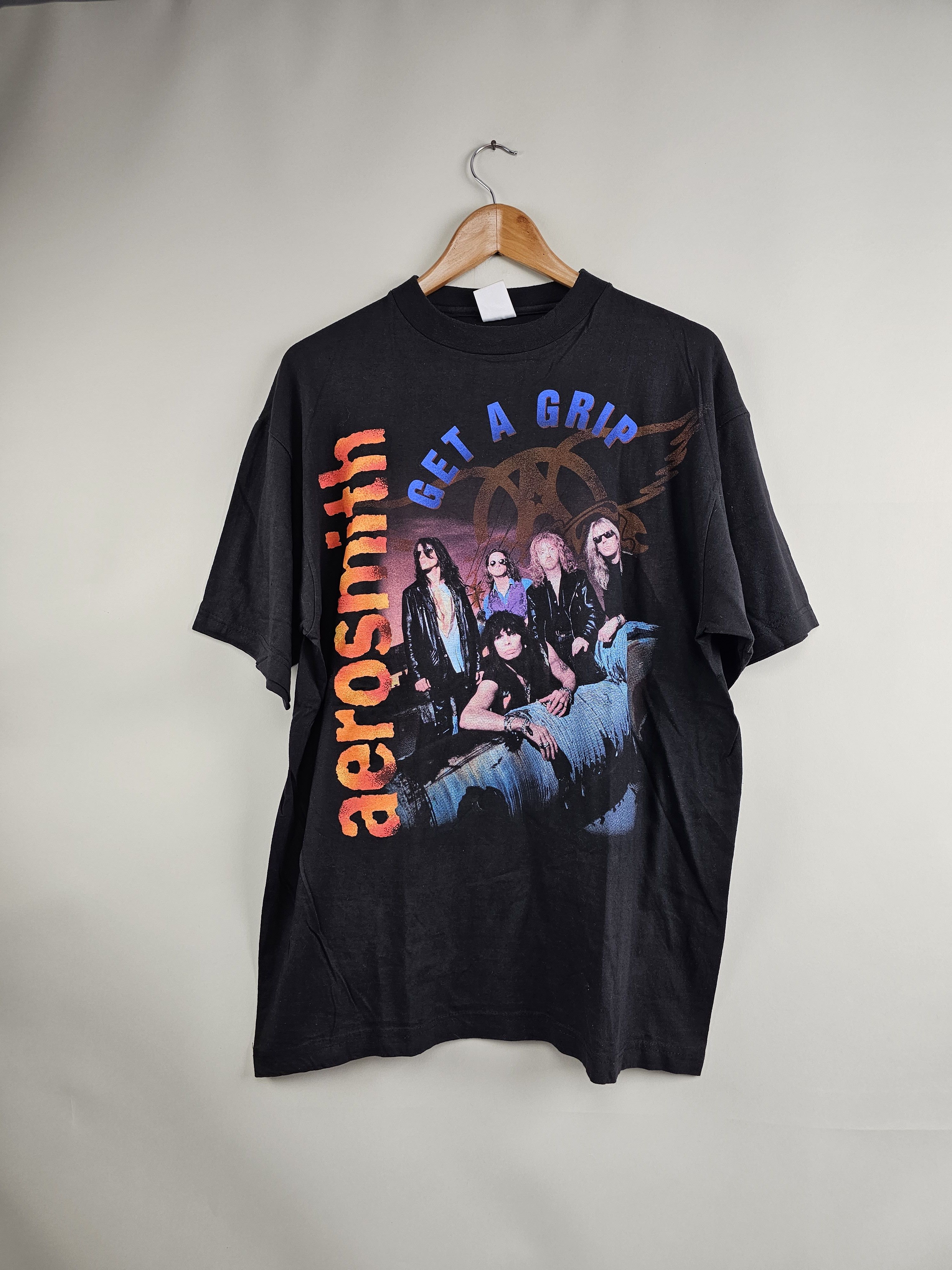 image of 1994 Aerosmith Get A Grip World Tour 90's XL 22.5" 29" in Black, Men's