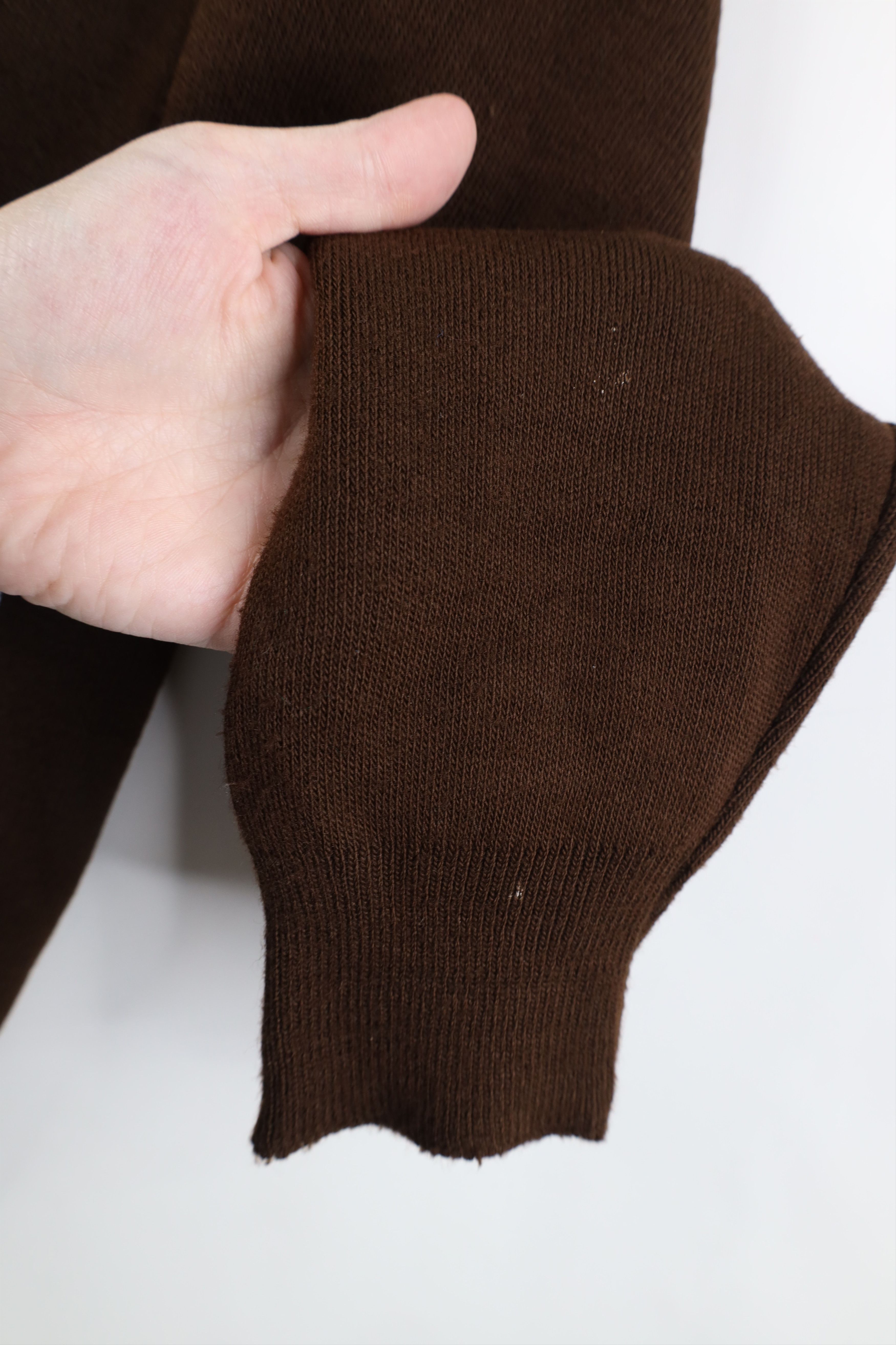 Vintage Vintage 70s Streetwear Blank Knit V-Neck Sweater Brown USA Size US M / EU 48-50 / 2 - 4 Thumbnail