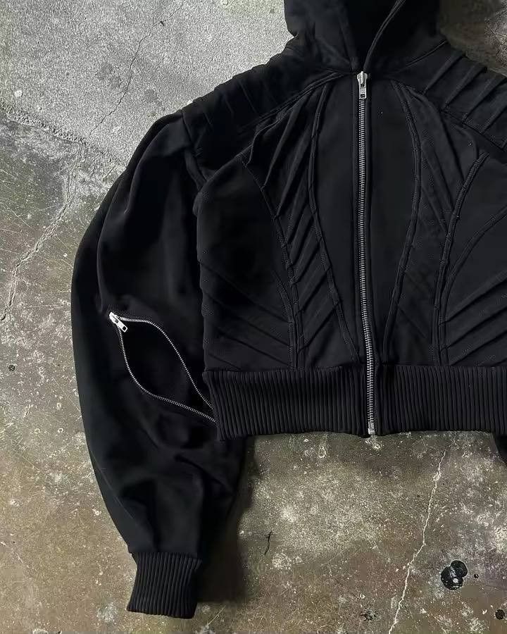Japanese Brand × Vintage zip-up hoodie with voluminous design Size US XL / EU 56 / 4 - 3 Thumbnail
