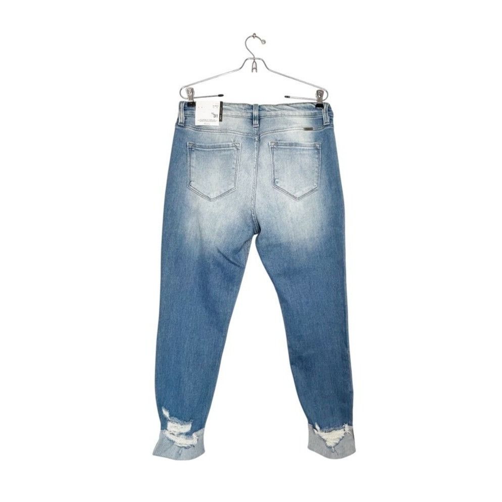 Kancan USA KanCan High Rise Ankle Skinny Distressed Denim Jeans Size 31" - 3 Thumbnail