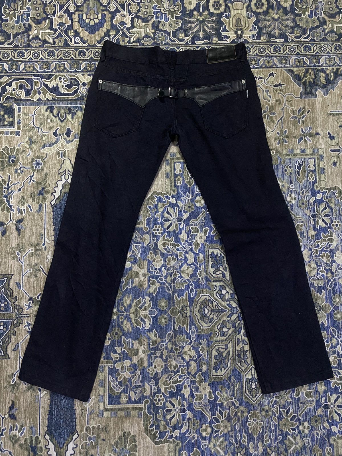 If Six Was Nine × Tornado Mart Tornado Mart Buckle Back Black Jeans Size US 33 - 1 Thumbnail