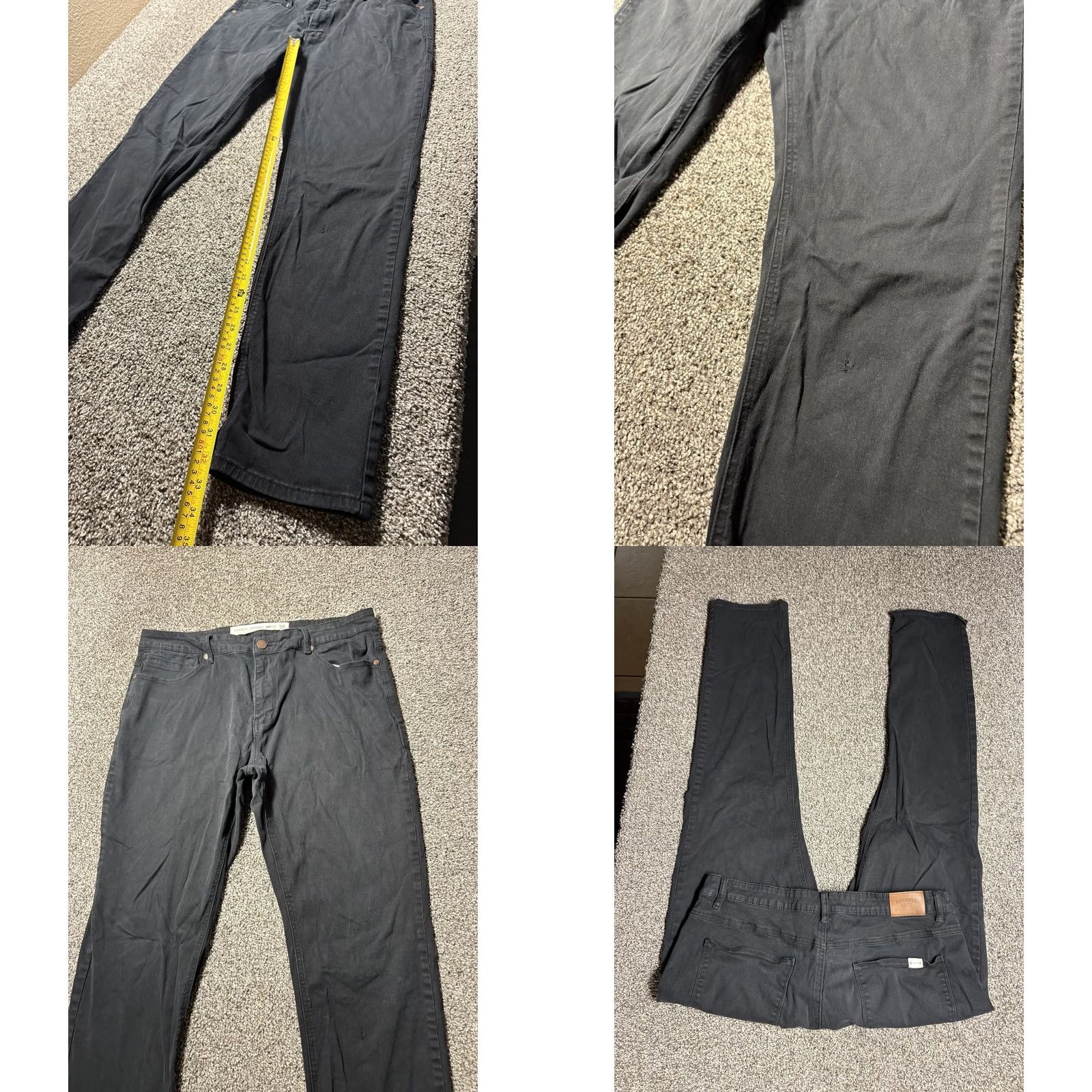 Vintage Barbell Apparel Black Athletic Denim 38x30 Button Jeans Size US 38 / EU 54 - 8 Thumbnail