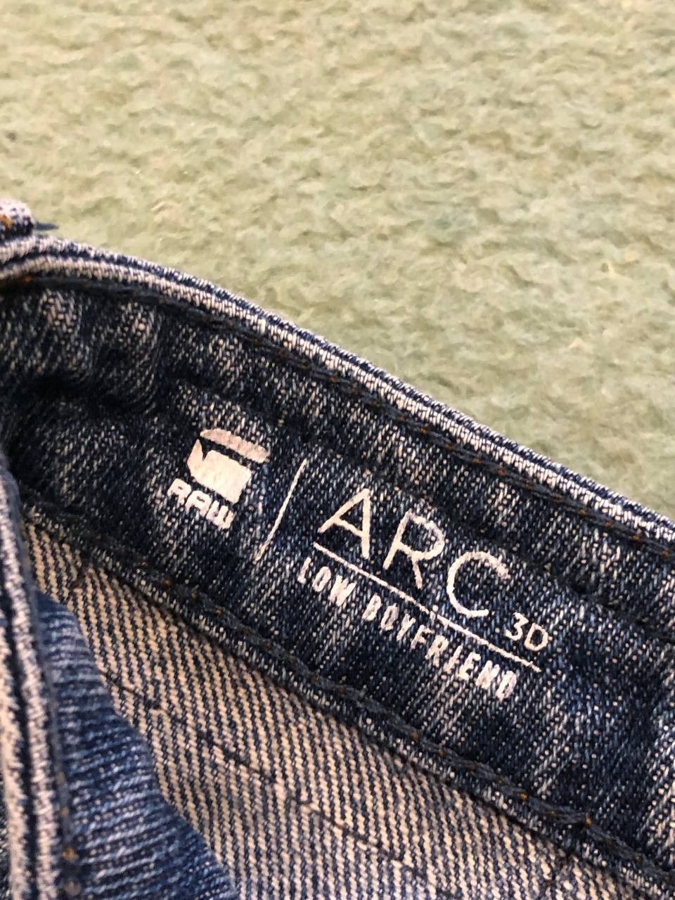G-Star G STAR ARC 3D LOW BOYFRIEND Vintage Wash Jeans Regular Fit Size 24" / US 00 / IT 34 - 2 Thumbnail