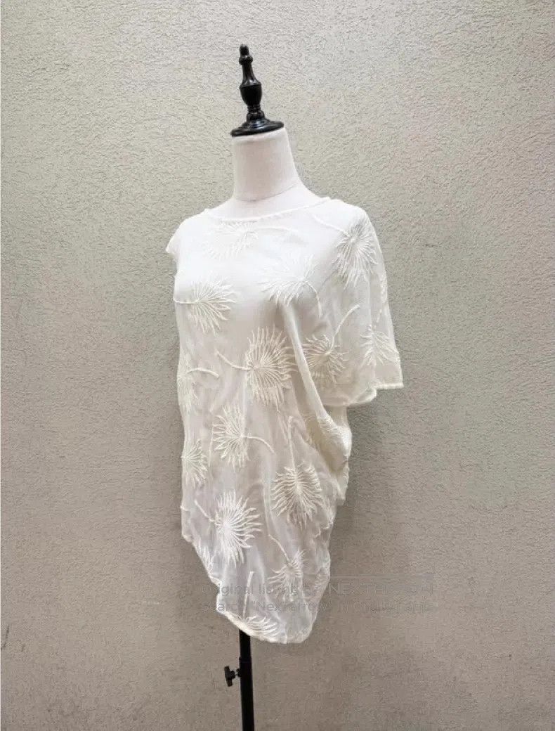 Ann Demeulemeester Ann Demeulemeester Embroidered mesh pattern top Size XS / US 0-2 / IT 36-38 - 2 Thumbnail