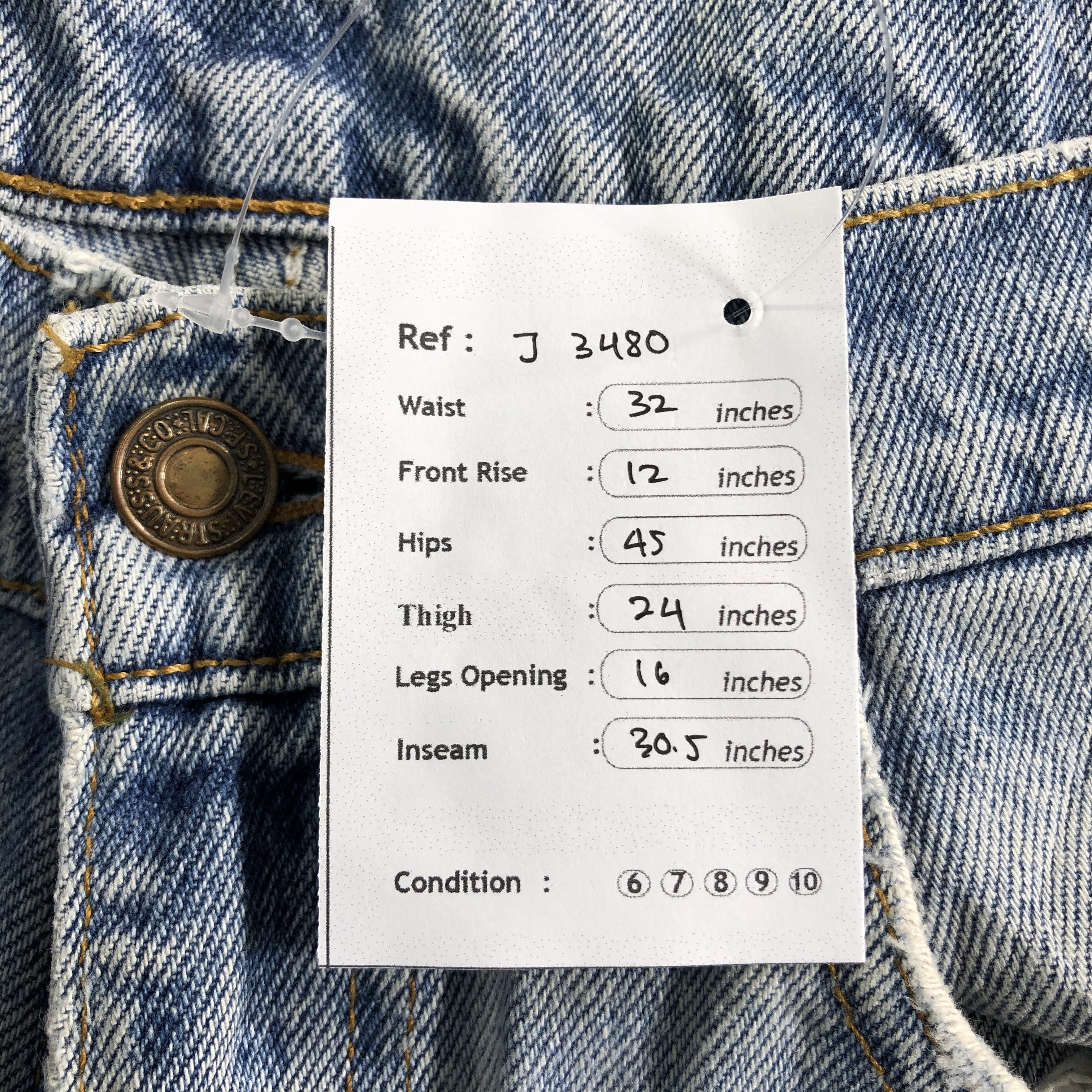 Levi's Vintage Light Wash Levis 550 Jeans-J3480 Size US 32 / EU 48 - 15 Thumbnail