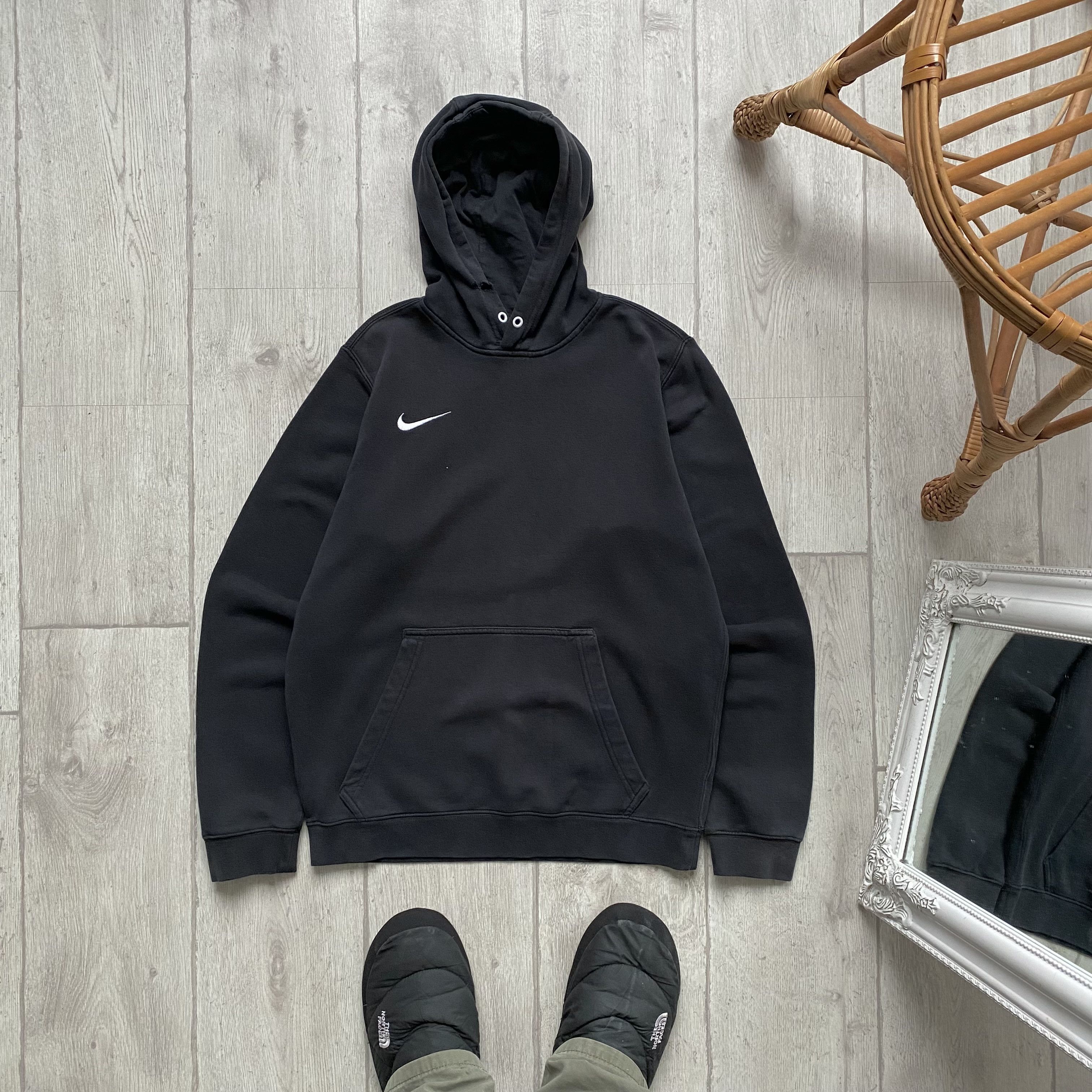 Nike TRASHED Nike Faded Vintage Hoodie Swoosh Logo Y2K Size US S / EU 44-46 / 1 - 1 Thumbnail