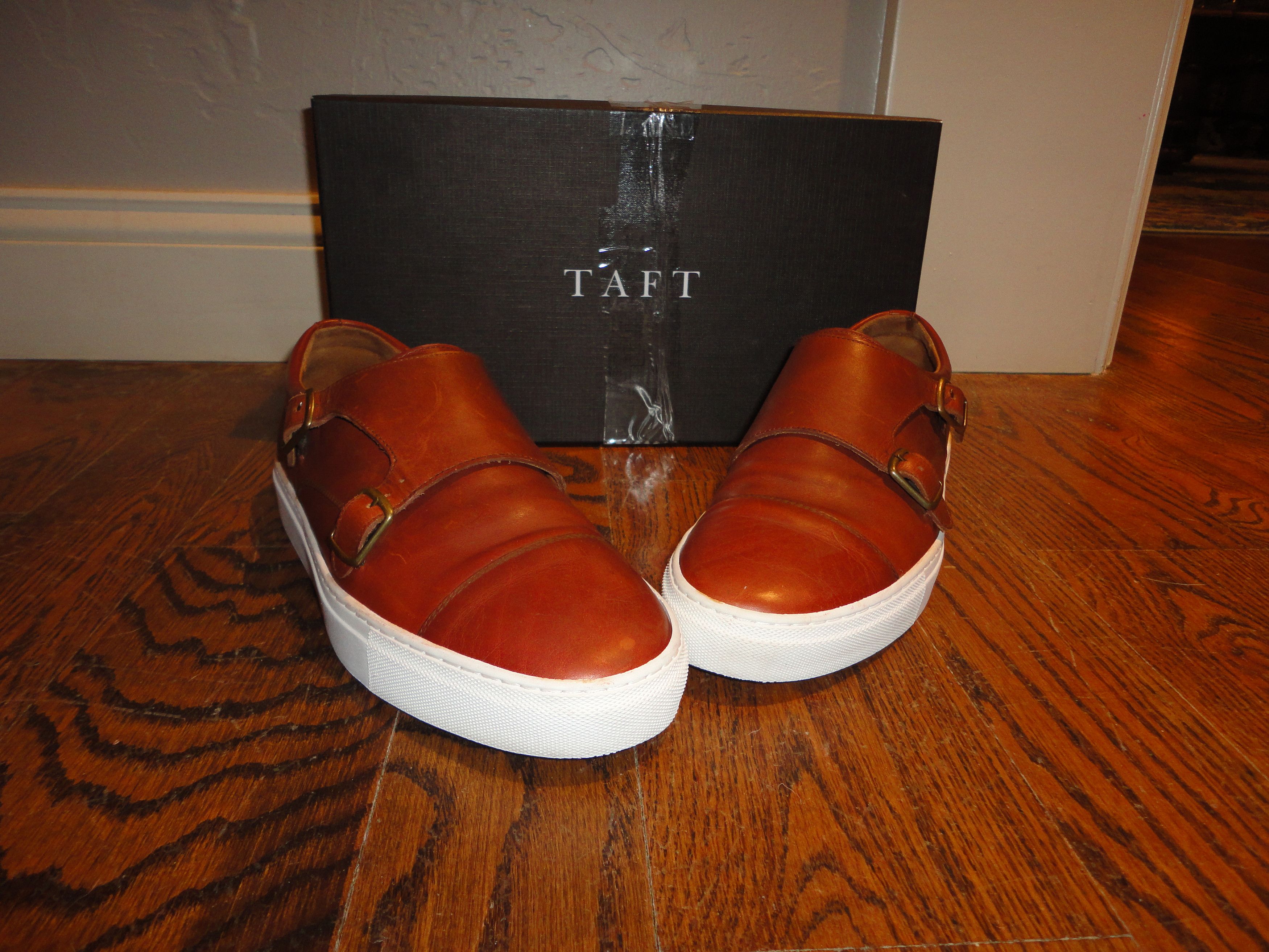 image of Taft "the Gable" Brown Buckle Shoes Size 43 (Us 10), Men's