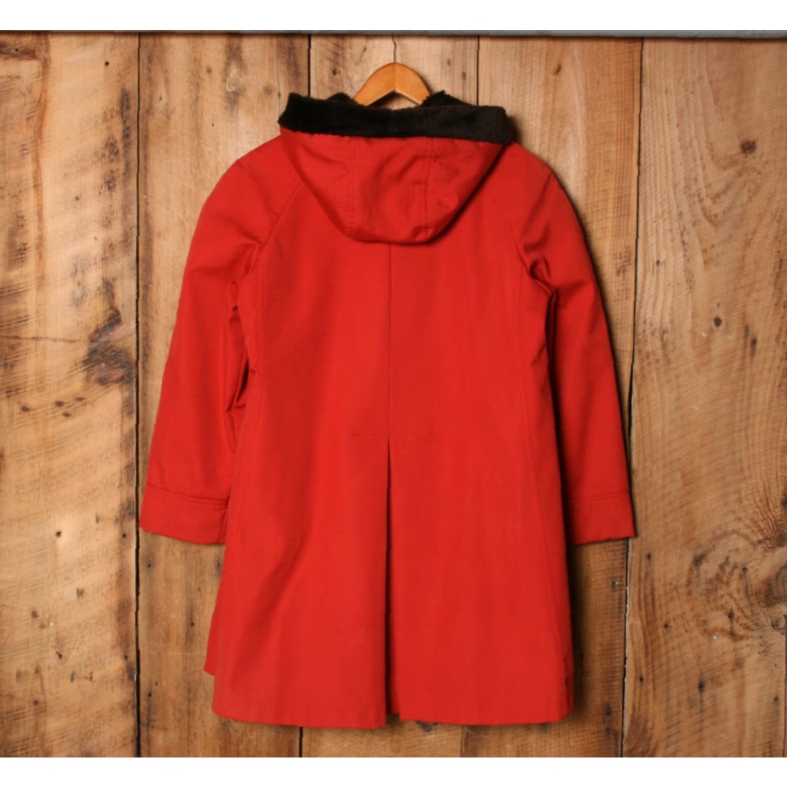 Vintage VINTAGE Wayne Taylor Red Faux Fur Lined Hooded Commuter Coat Women's Sz. 14-16 / 16 / Red / Coat / Parka / Womens Size XXL / US 16-18 / IT 52-54 - 7 Thumbnail