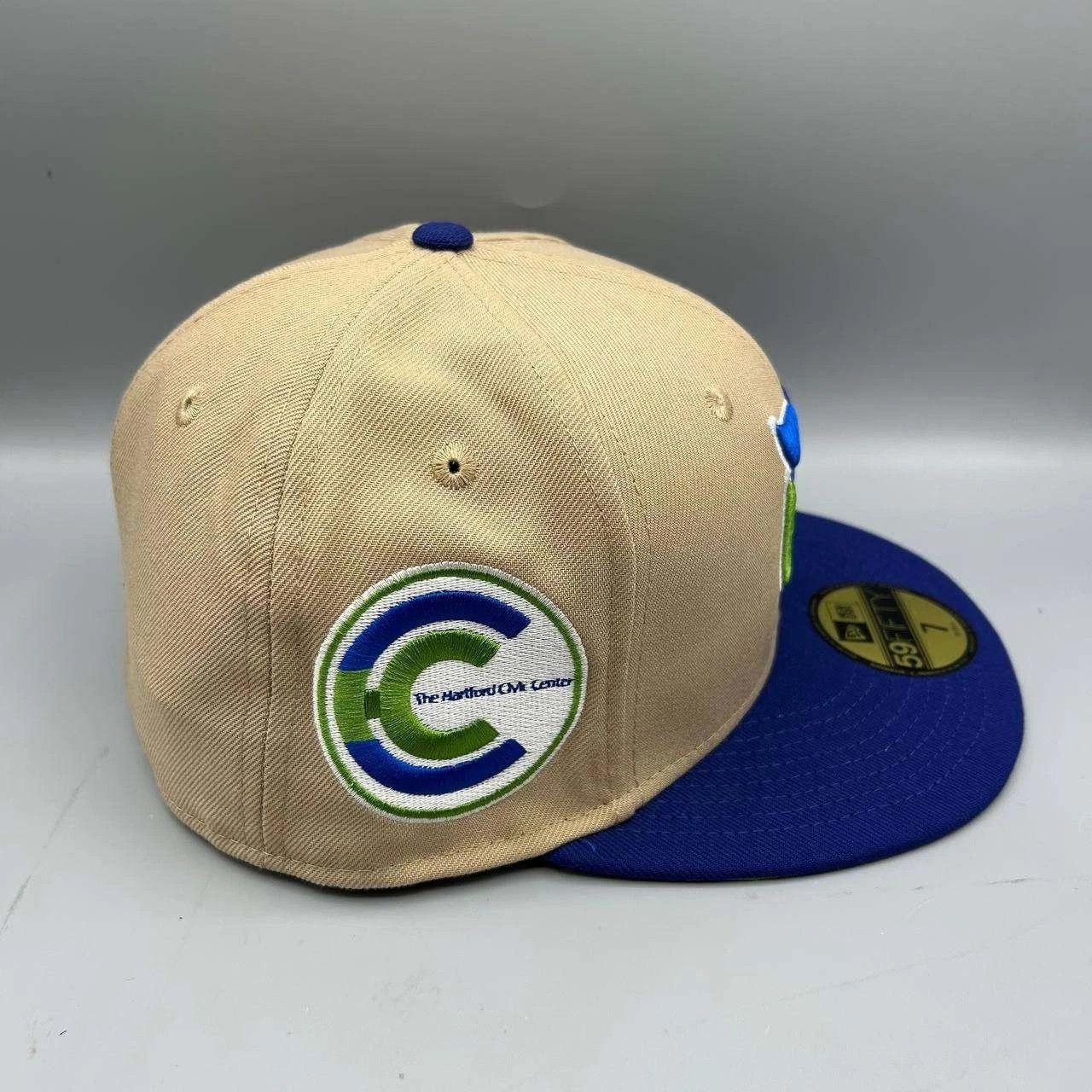 New Era Hartford Whalers Hat Men 7 1/8 Brown Blue NHL Fitted Cap New Size ONE SIZE - 3 Thumbnail