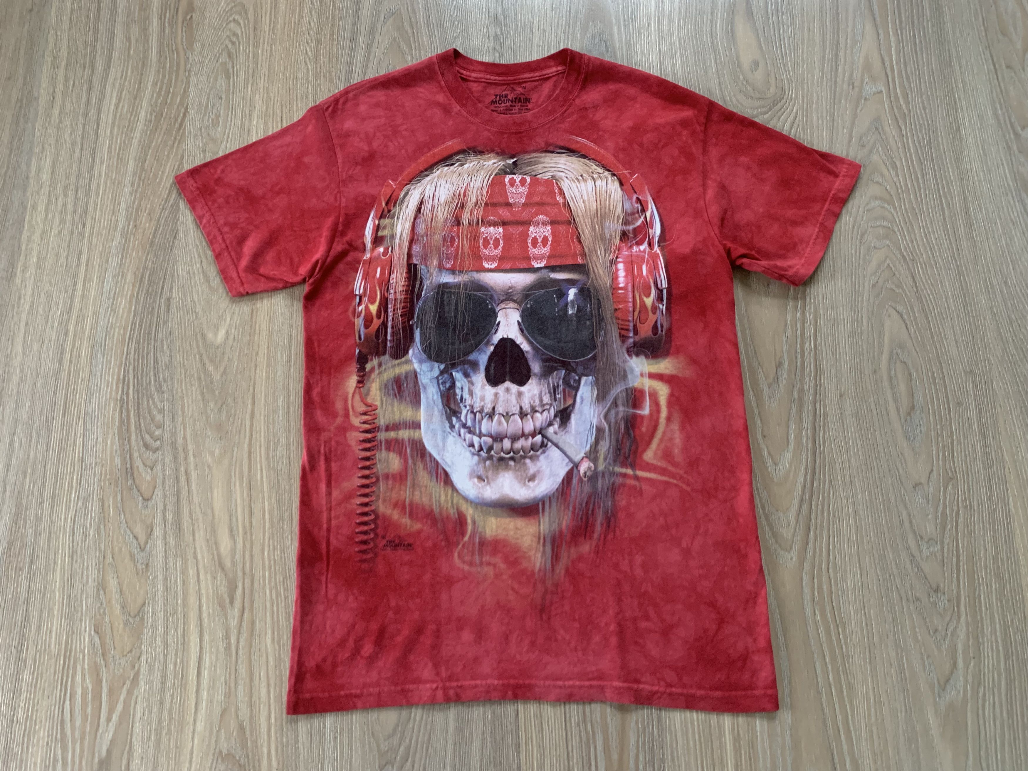The Mountain × Vintage The Mountain Vintage Skull Tie Dye Graphic T Shirt Size US M / EU 48-50 / 2 - 2 Thumbnail