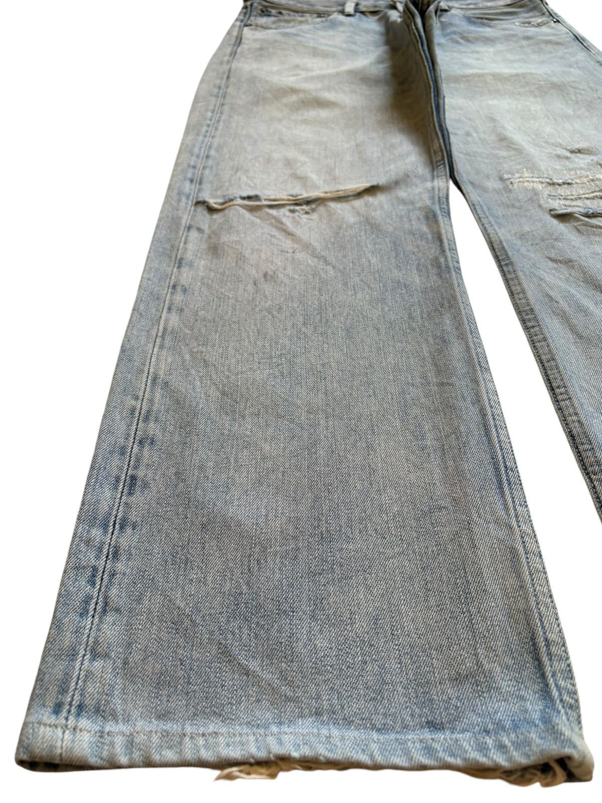 Levi's Vintage 90s Levis 503 Light Wash Distressed Rip Baggy Jeans Size US 31 - 6 Thumbnail