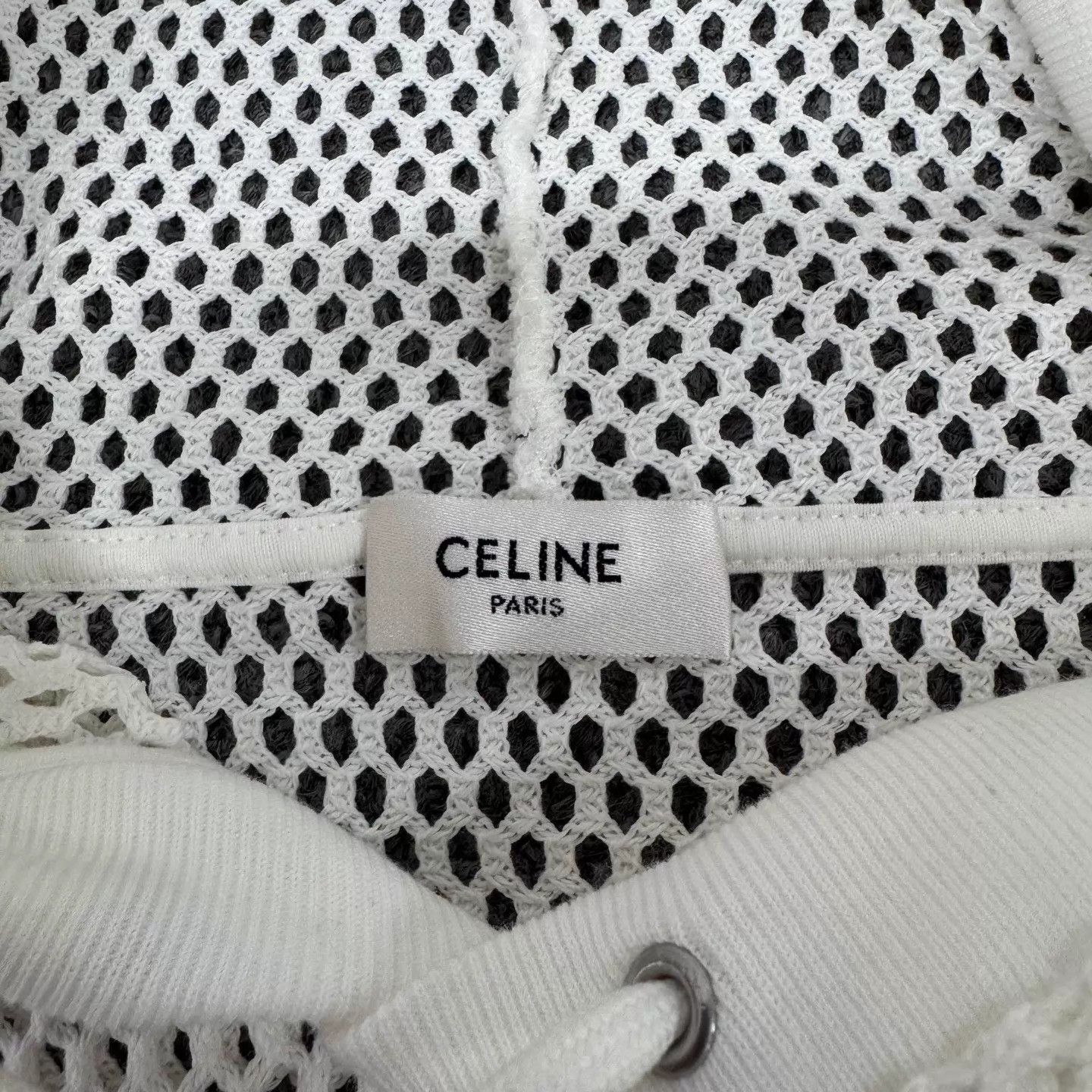 Celine Celine grid cut-out letter logo hoodie M Size M / US 6-8 / IT 42-44 - 7 Thumbnail