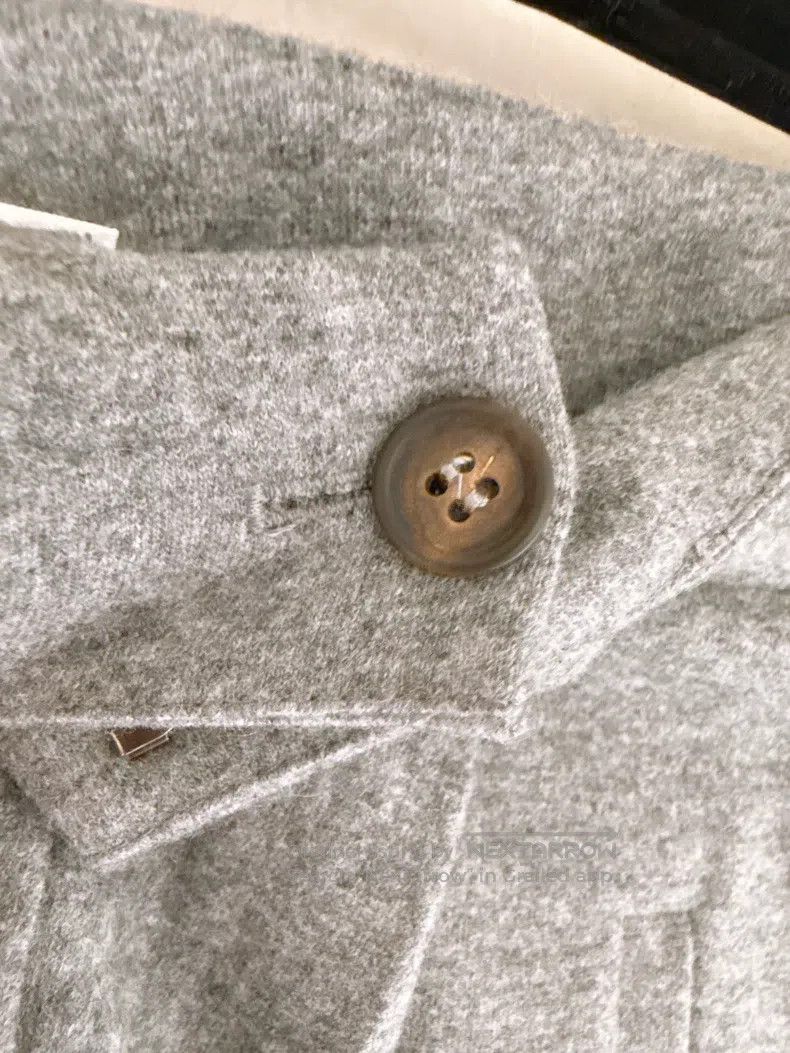 Brunello Cucinelli Brunello Cucinelli Gray Cashmere Trousers Size 42" / US 20 - 3 Thumbnail