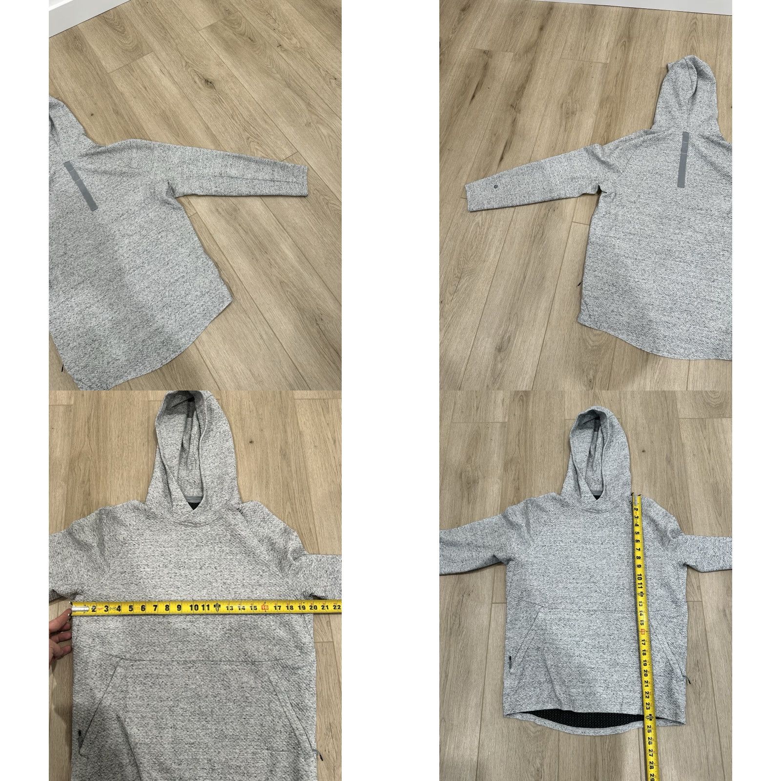 Lululemon Lululemon At Ease Hoodie Performance Sweatshirt Gray Textured Mens Size S Small Size US S / EU 44-46 / 1 - 8 Thumbnail