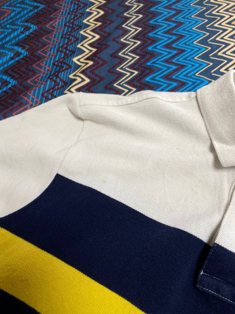 Polo Ralph Lauren × Vintage Polo Ralph Lauren Striped Pony Logo Polo Collared Shirt Size US M / EU 48-50 / 2 - 10 Thumbnail