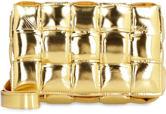 o1s1wg110923 Padded Cassette Bag in Gold