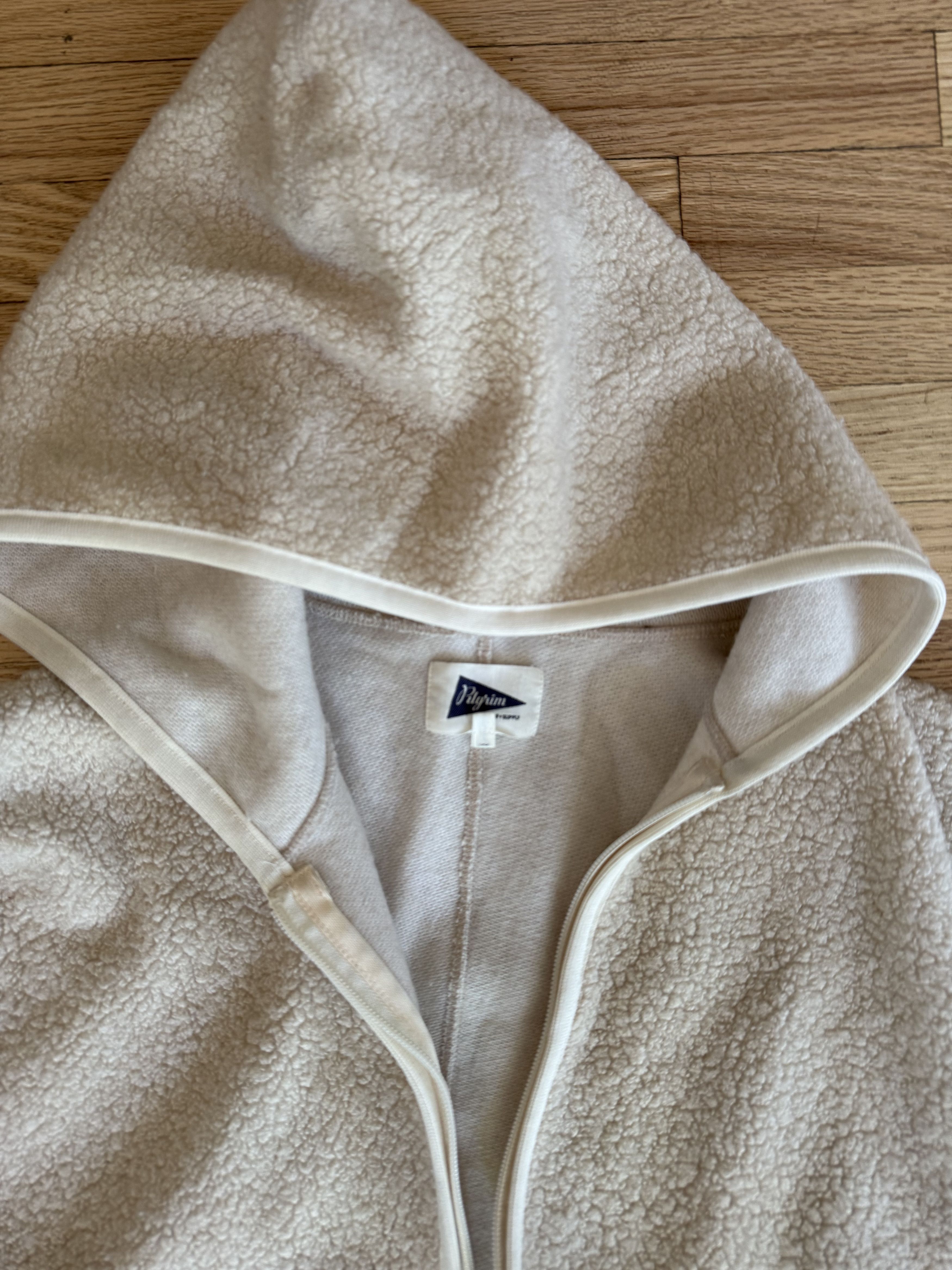 Pilgrim Surf + Supply Leo Wool Fleece Zip Hoodie Natural Size US M / EU 48-50 / 2 - 4 Thumbnail