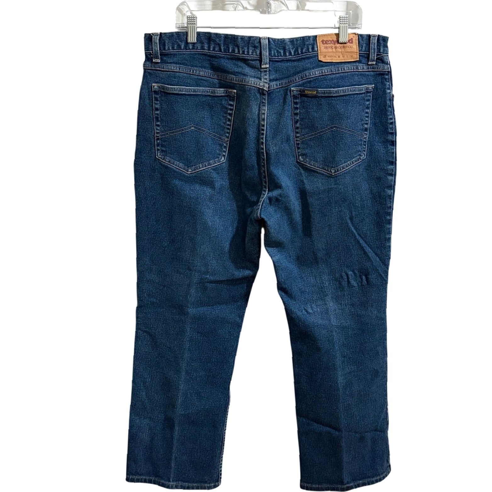 Denime VINTAGE Texwood Jeans Mens 40 x 32 Blue Denim Straight Leg Dark Wash USA 90s Mens Jeans Size US 40 / EU 56 - 2 Thumbnail