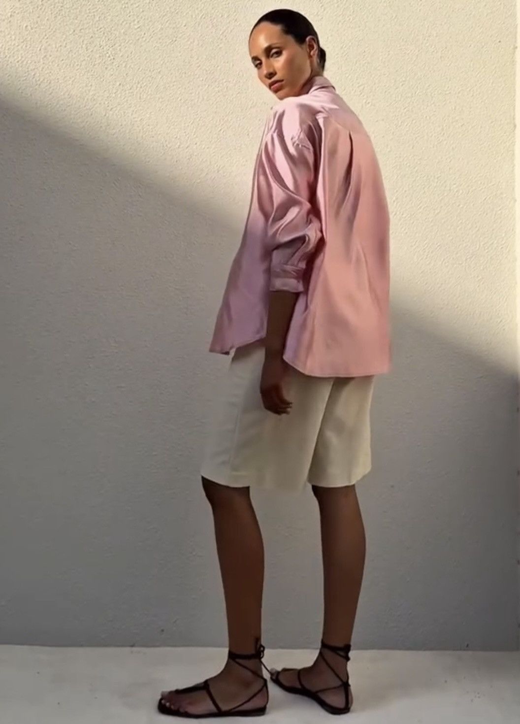 Other Abadia oversized silk twill shirt in pink Size M / US 6-8 / IT 42-44 - 11 Thumbnail