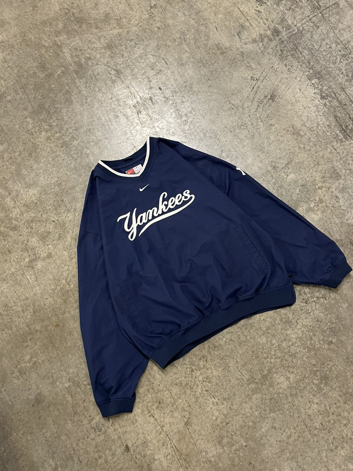 Vintage Yankees vintage Nike center swoosh pullover rare hype Size US XL / EU 56 / 4 - 3 Thumbnail