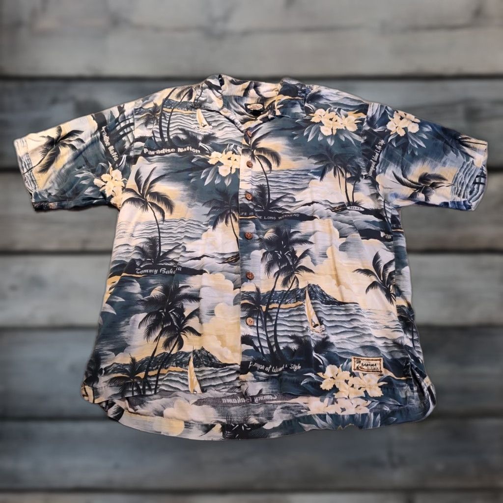 Tommy Bahama VINTAGE Tommy Bahama Shirt Men Large Rayon Short Sleeve Floral Print Pockets Tropical 90s Size US L / EU 52-54 / 3 - 1 Thumbnail