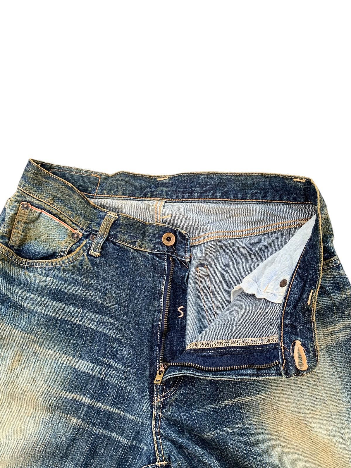 Edwin VINTAGE EDWIN SELVEDGE 505s JAPANESE DISTRESSED DENIM Size US 32 / EU 48 - 14 Thumbnail