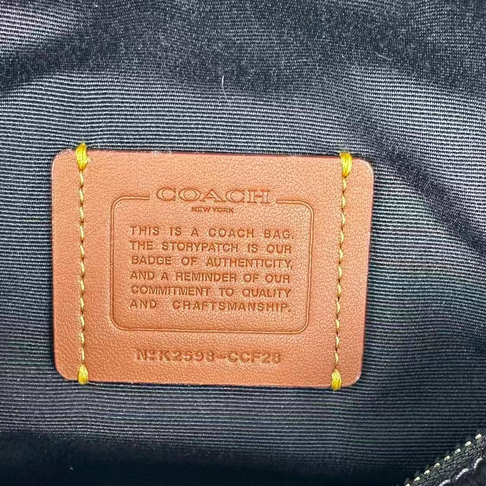 Coach Coach Mini Rowan Crossbody Sig Leather Pebbled Leather/Black Size ONE SIZE - 9 Thumbnail