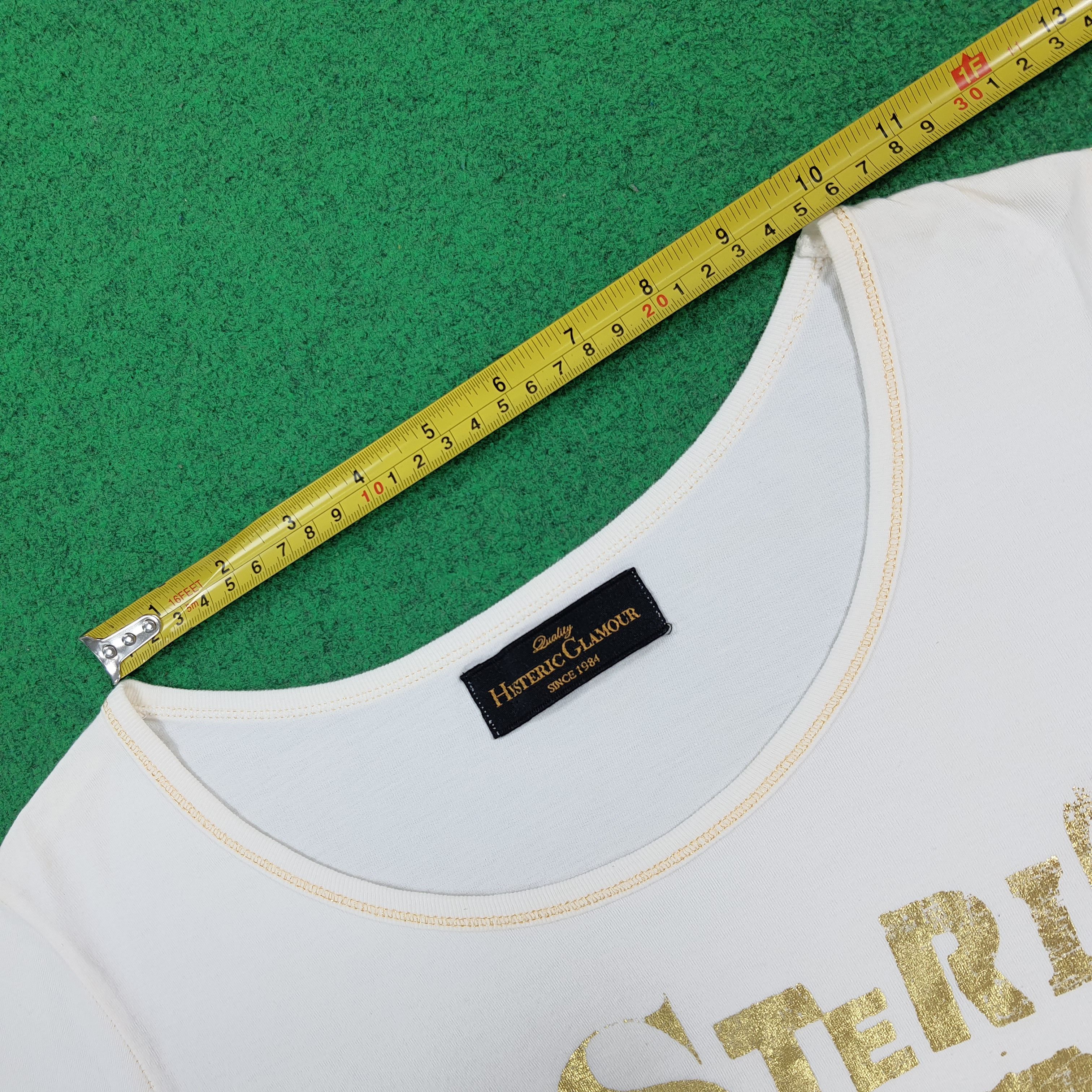 Hysteric Glamour Vintage Hysteric Glamour Japan Gold Logo Tshirt C301N33 Size S / US 4 / IT 40 - 9 Thumbnail
