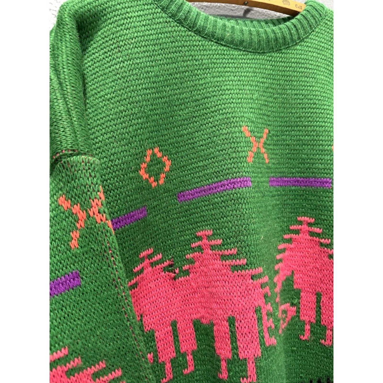 Vintage VINTAGE Oxbow Surf Wear Heavy Knit Men’s Sweater Pullover Size L Green USA Size US L / EU 52-54 / 3 - 4 Thumbnail