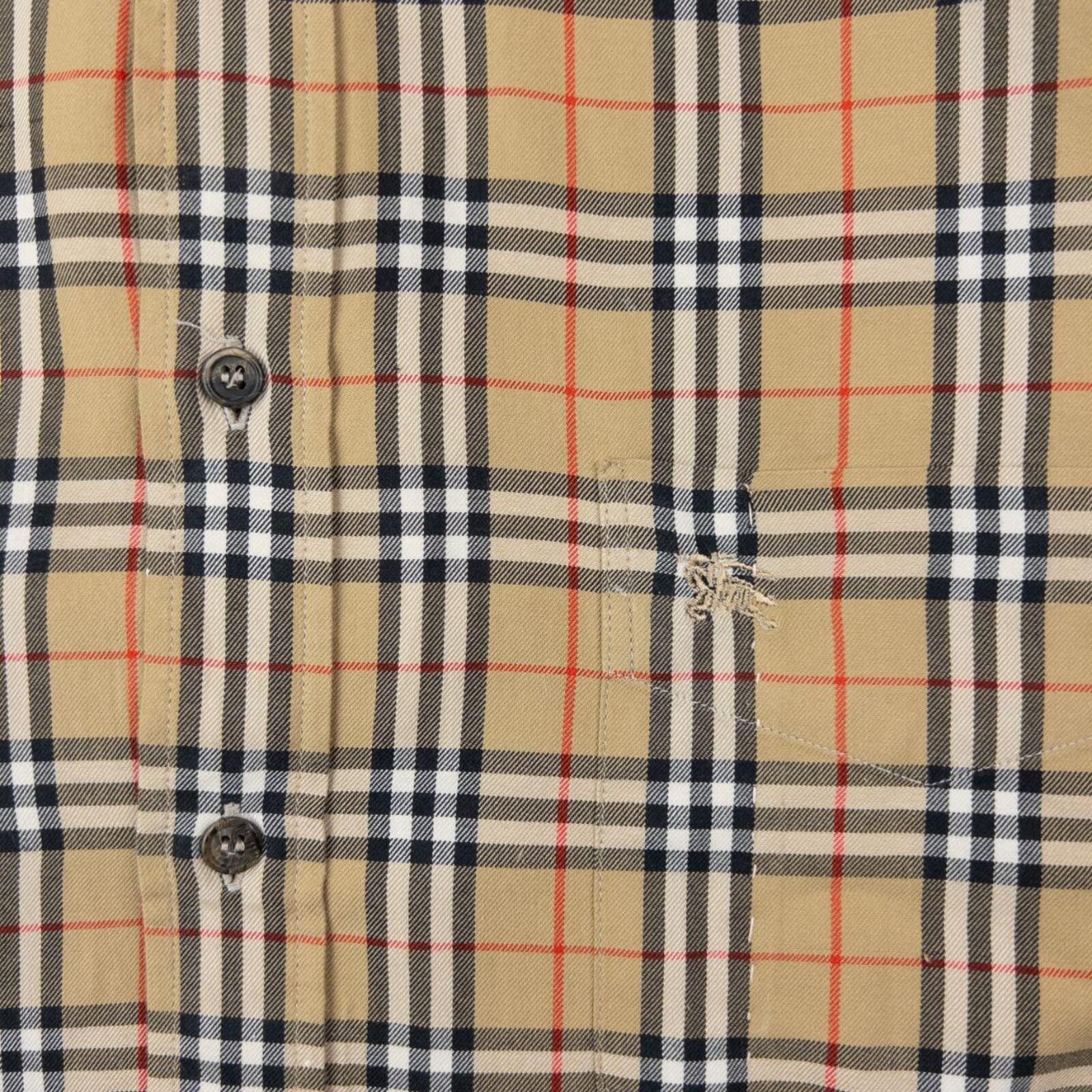 Burberry Vintage 90s Burberry Nova Check Long Sleeve Shirt Size S Size US S / EU 44-46 / 1 - 4 Thumbnail