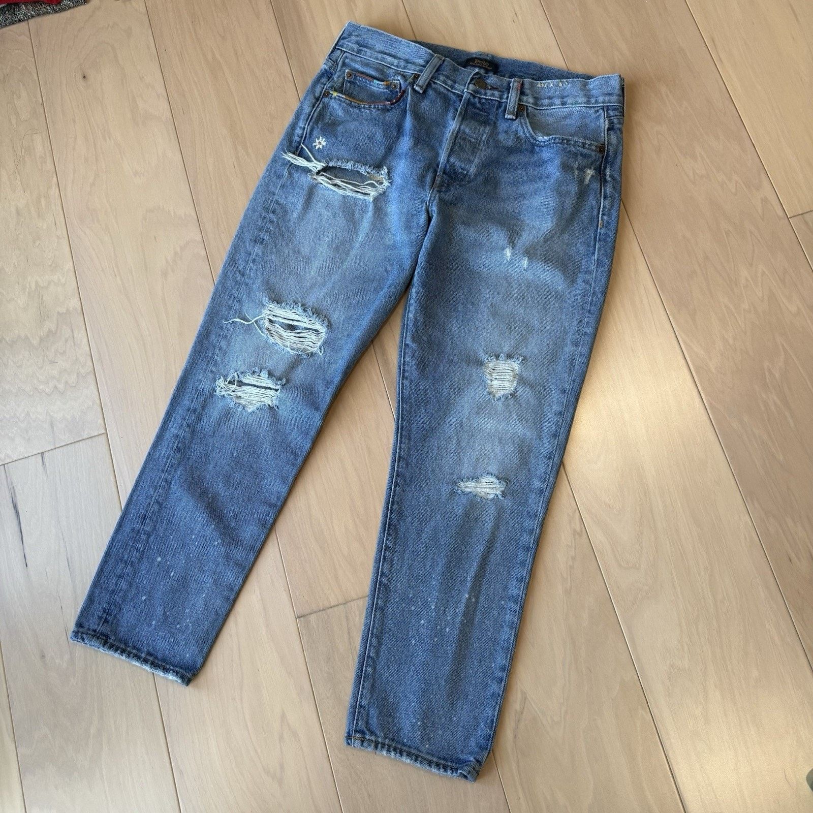 Polo Ralph Lauren Polo Ralph Lauren Jeans Women's 30 Blue Avery Boyfriend Size 30" / US 8 / IT 44 - 11 Thumbnail