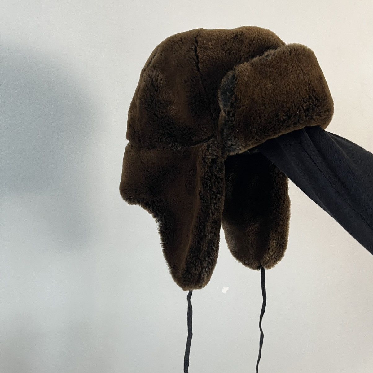 Japanese Brand Faux Fur Trapper Hat Cozy Winter Streetwear Y2K Japan Style Size ONE SIZE - 2 Thumbnail