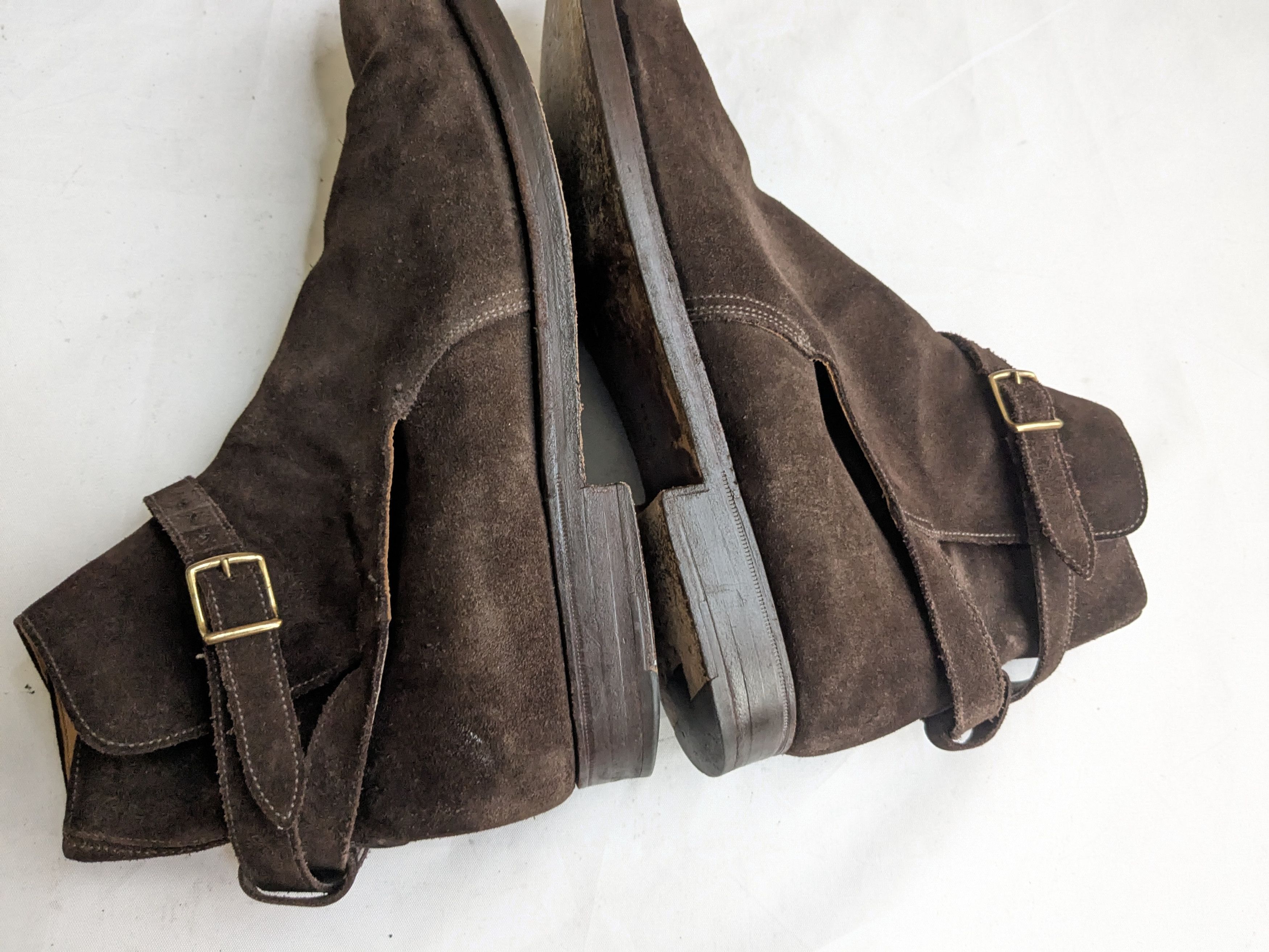 Polo Ralph Lauren Polo Ralph Lauren Jodhpur Boots Brown Suede 11 D Size US 11 / EU 44 - 10 Thumbnail