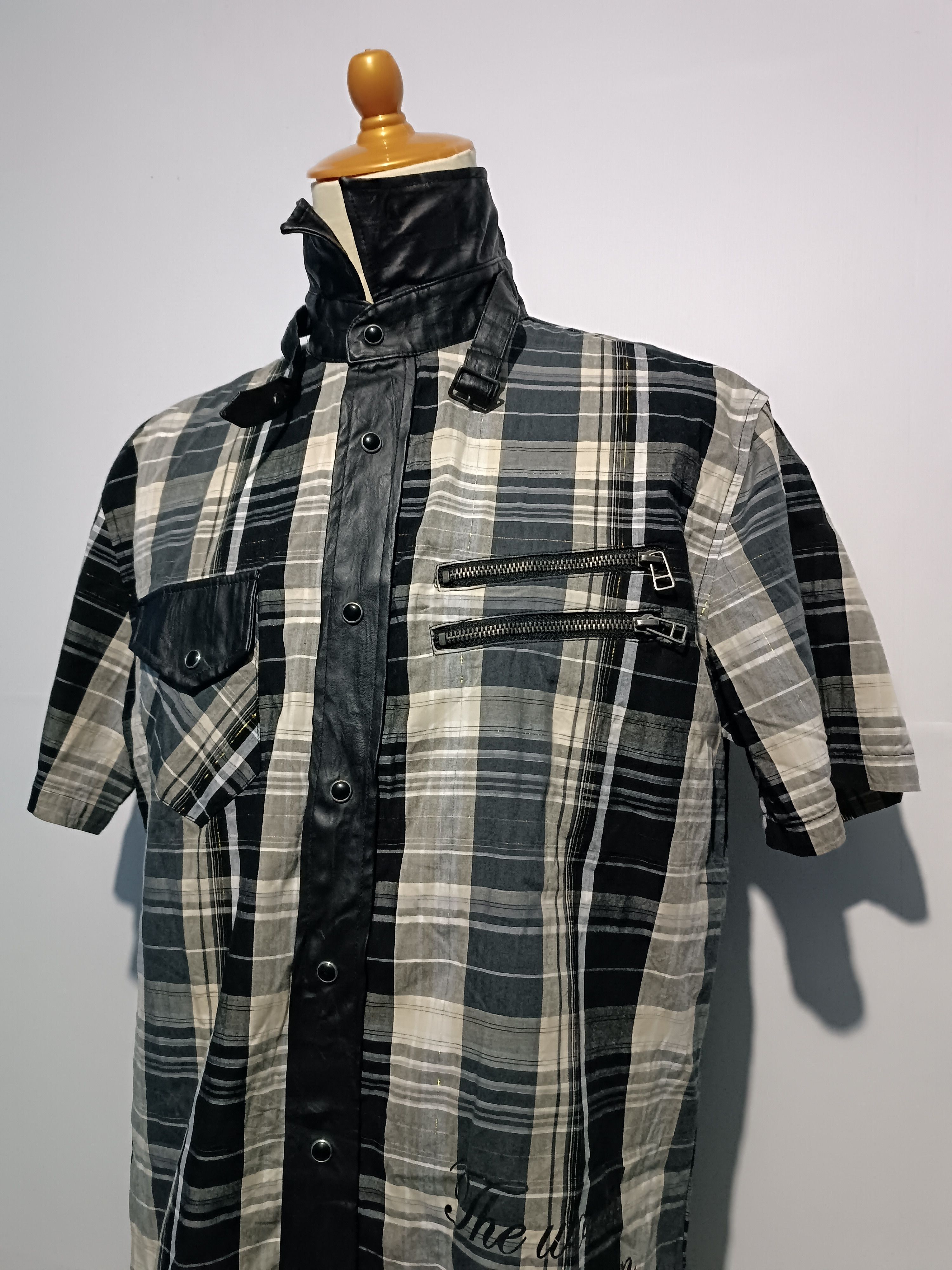 14th Addiction × Japanese Brand Japanese Brand Western Style Cotton Faux Leather Shirt Size US L / EU 52-54 / 3 - 2 Thumbnail