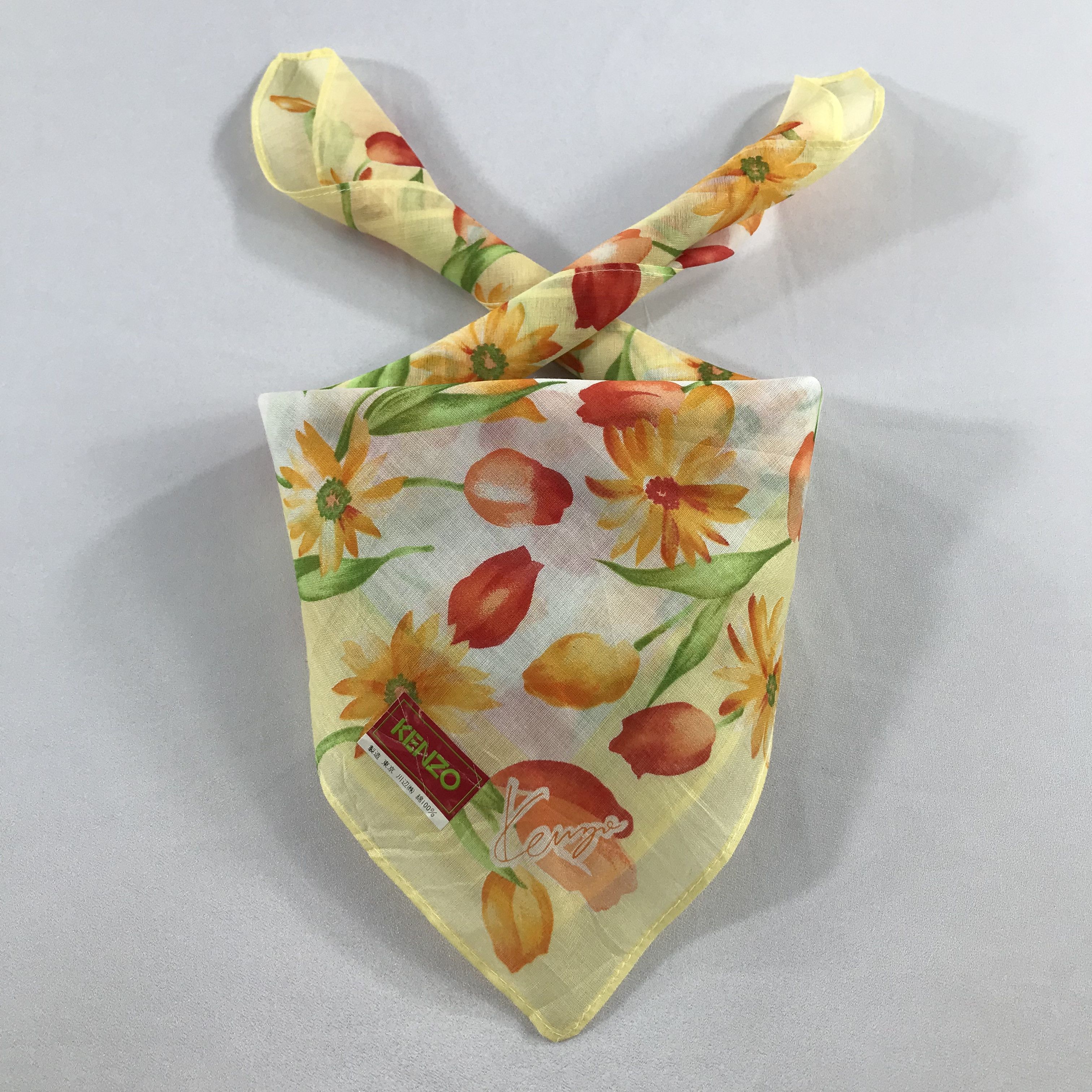 Kenzo × Vintage Kenzo Bandana / Handkerchief / Neckerchief - S2397 Size ONE SIZE - 3 Thumbnail