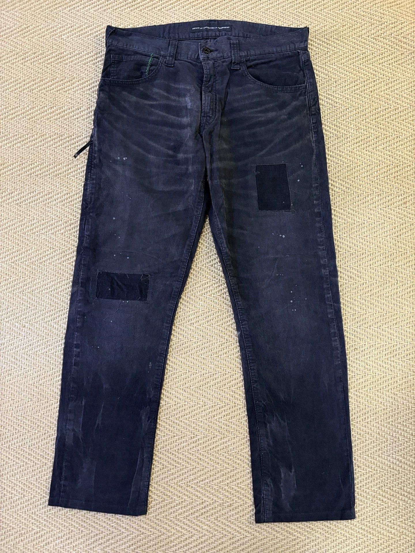 Fragment Design FRAGMENT x VANQUISH DENIM Wsh Cord Patch Pants W32 Size US 32 / EU 48 - 1 Thumbnail