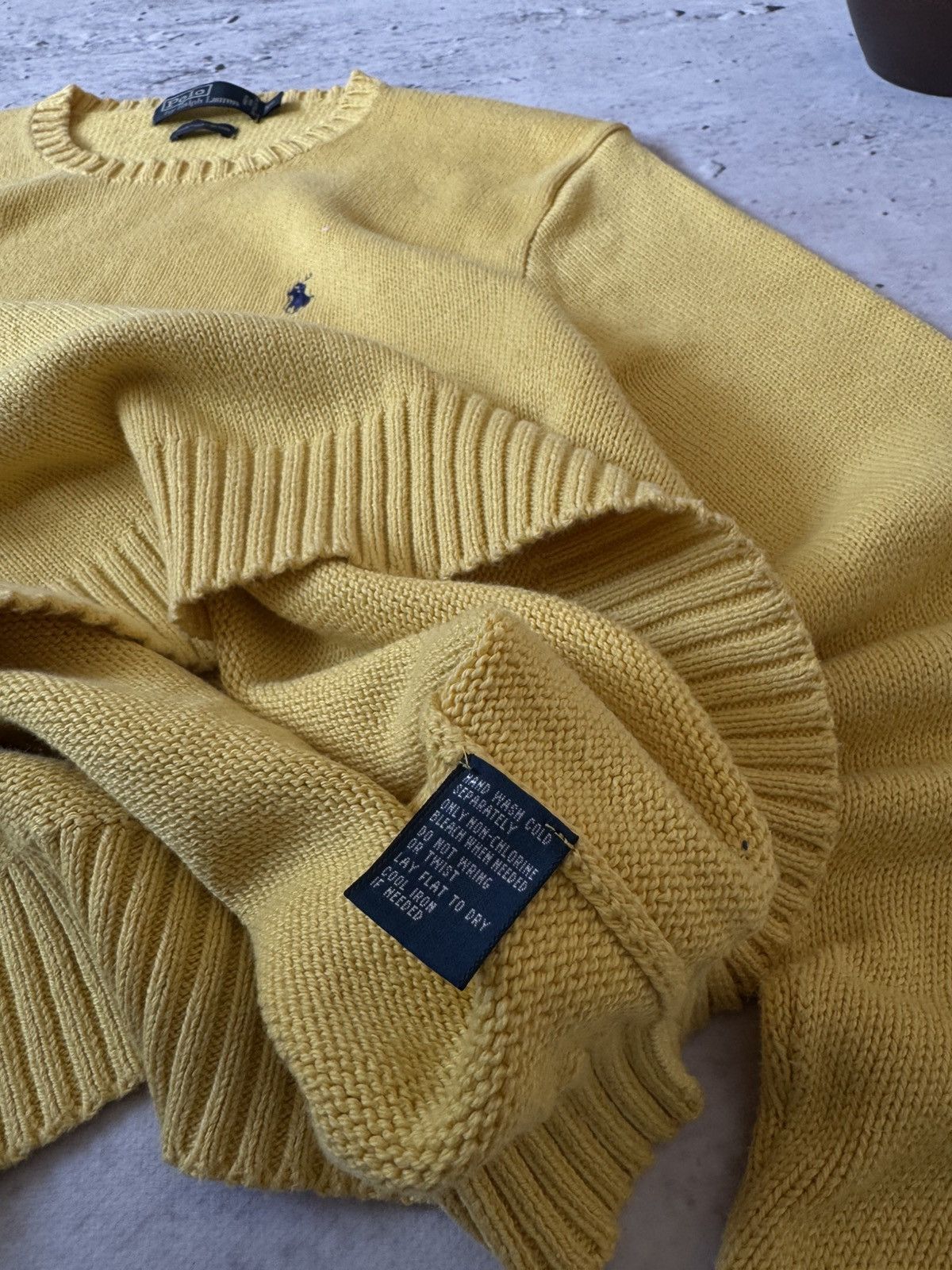 Polo Ralph Lauren × Vintage POLO RALPH LAUREN VINTAGE BASIC LOGO OVERSIZE BAGGY SWEATER Size US XL / EU 56 / 4 - 7 Thumbnail