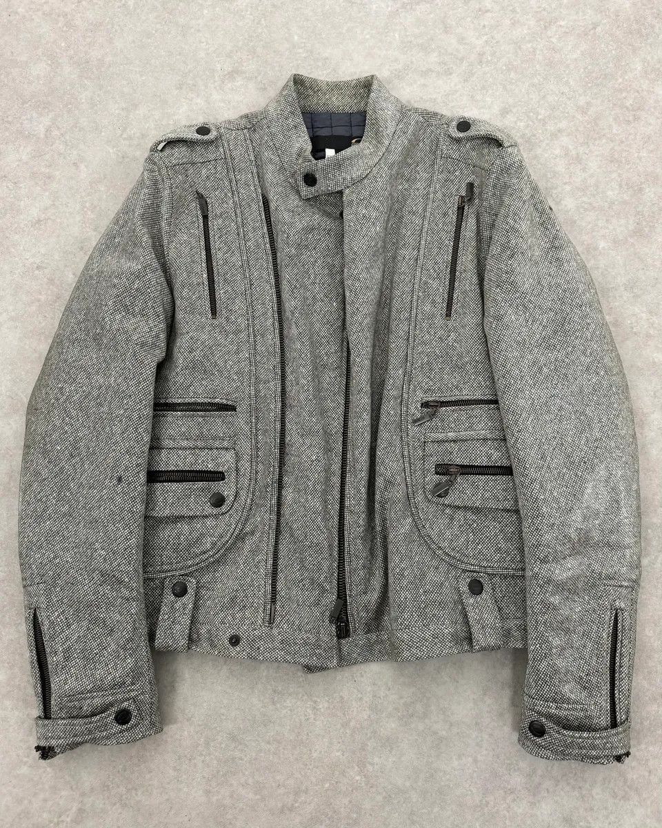 Just Cavalli 2000s Cavalli Grey Multi Zip Astro Jacket Size US M / EU 48-50 / 2 - 3 Thumbnail