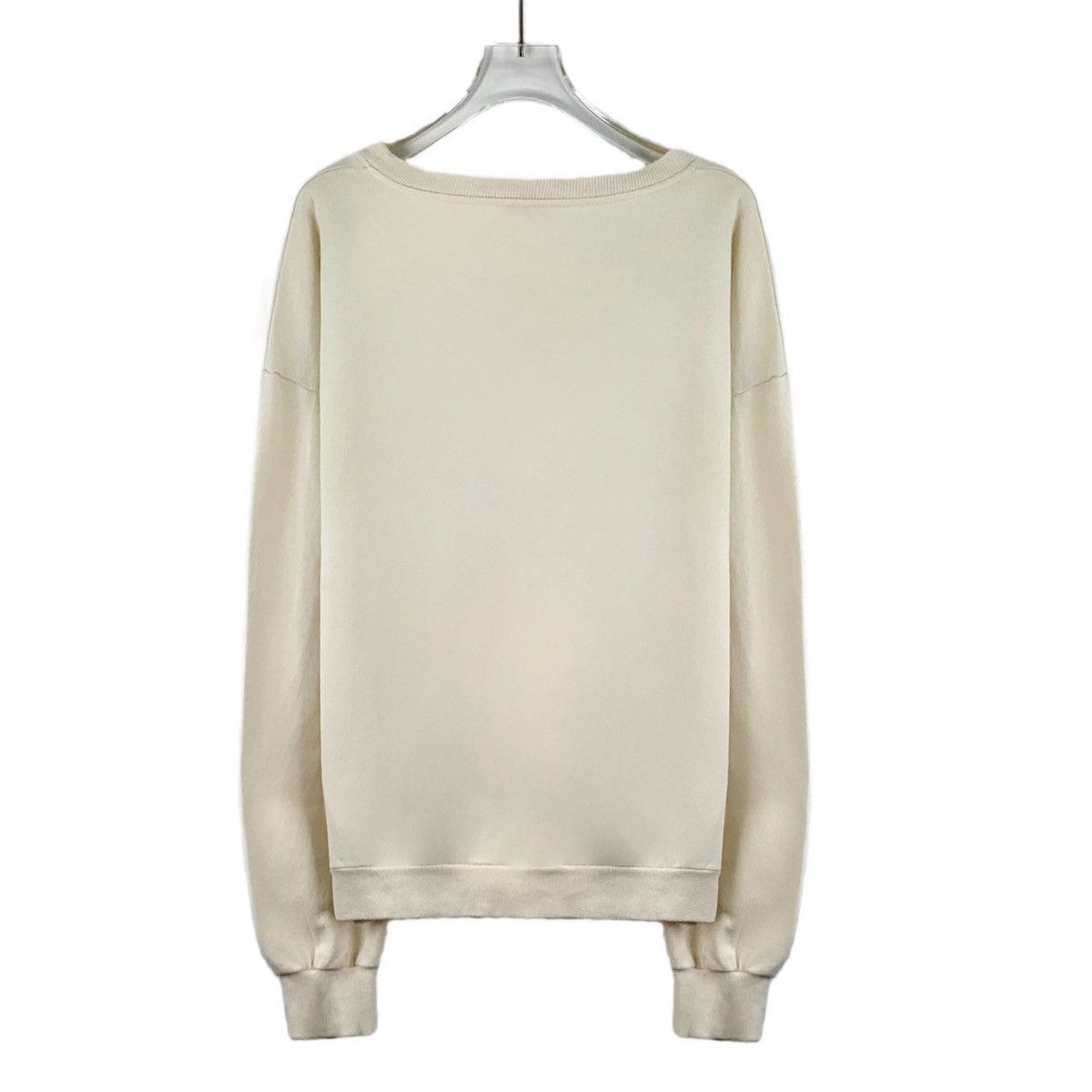Celine Celine 22 Collection Beige Logo Printed Sweatshirt K26WX Size S / US 4 / IT 40 - 2 Thumbnail