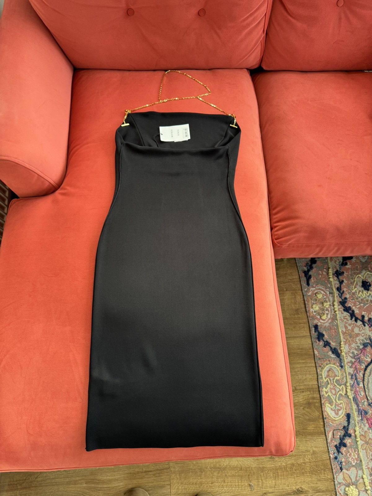 Bottega Veneta Bottega Veneta New chain details black midi dress, size S Size S / US 4 / IT 40 - 11 Thumbnail