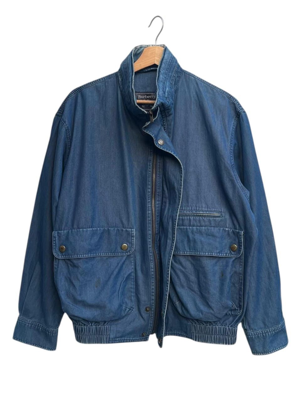 Burberry 90’s Burberrys Light Jeans Blouson Swing Top Size US M / EU 48-50 / 2 - 2 Thumbnail