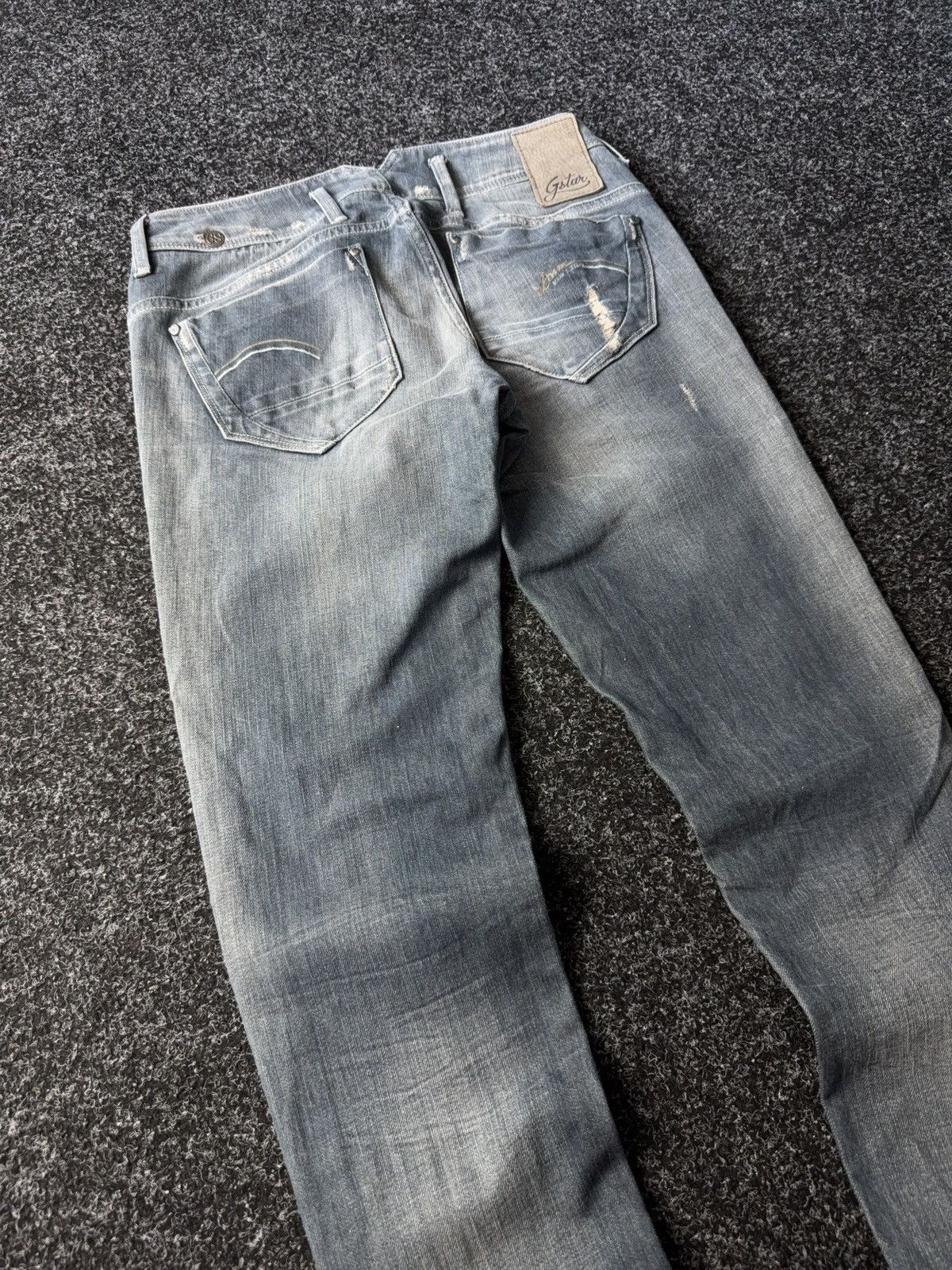 Vintage Retro Distressed Y2K G-Star RAW Denim pants Jeans