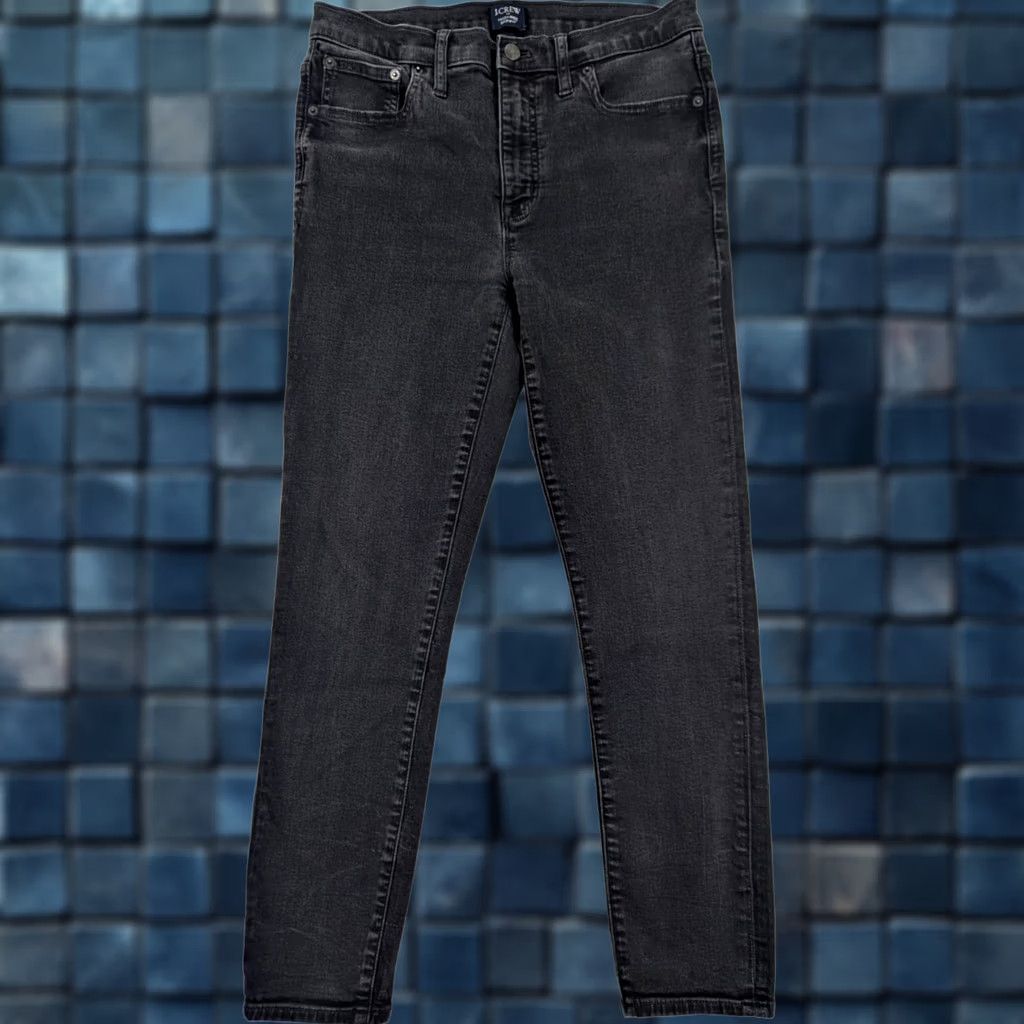 J.Crew J.CREW High Rise Skinny Jeans Women 30 Washed Black AG727 Stretch Denim 5-Pocket Regular Rise Slim Fit Vintage: No Ladies Womens Size 30" / US 8 / IT 44 - 1 Thumbnail