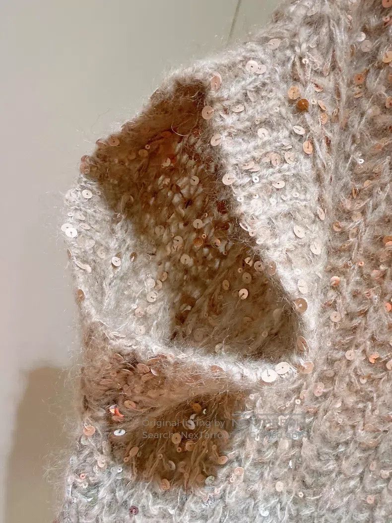 Brunello Cucinelli Brunello Cucinelli Lurex Mohair Knit Vest Size S / US 4 / IT 40 - 5 Thumbnail