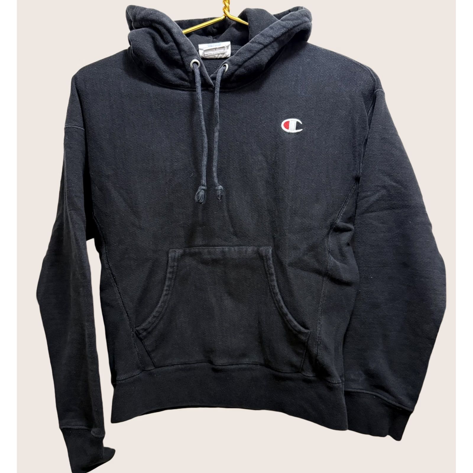 Champion Champion Hoodie Mens Small Black Reverse Weave Pullover Sweatshirt Logo Athletic Size US S / EU 44-46 / 1 - 1 Thumbnail