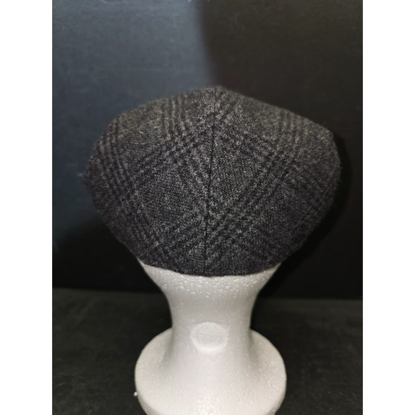 Vintage VINTAGE Epoch Hats Co. Gray Plaid 100% Wool 8 Panels Newsboy Flat Cap Hat Mens Sz Large Wool Tweed Lined Classic City 90s? Size ONE SIZE - 5 Thumbnail