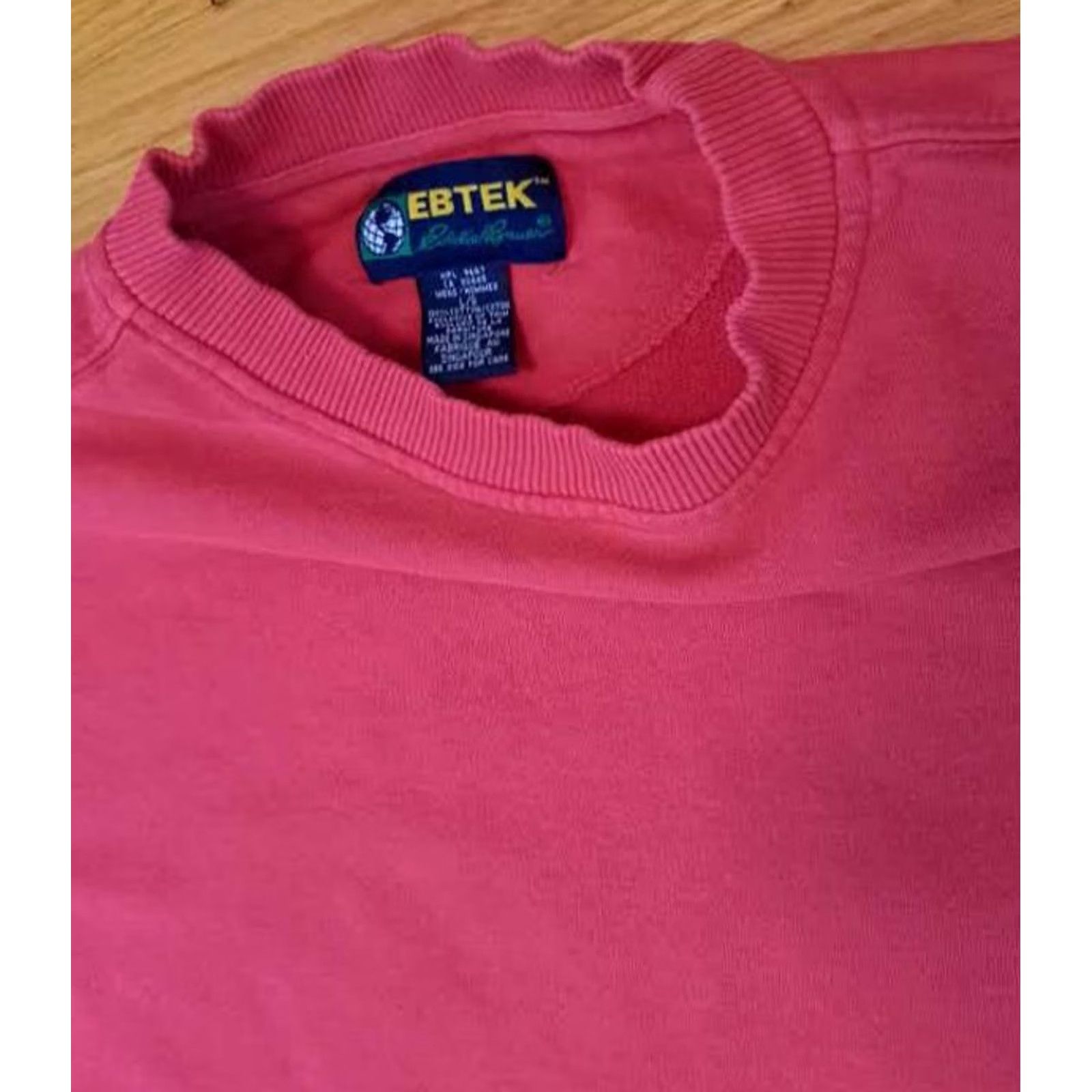 Eddie Bauer VINTAGE Eddie Bauer Shirt Mens L Red Ebtek Outdoor Cotton Work Sweatshirt Size US L / EU 52-54 / 3 - 4 Thumbnail