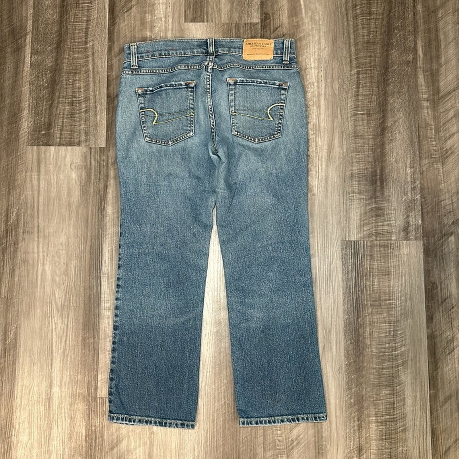 American Eagle Outfitters American Eagle Straight Cropped Jeans - 6 Size 28" / US 6 / IT 42 - 2 Thumbnail
